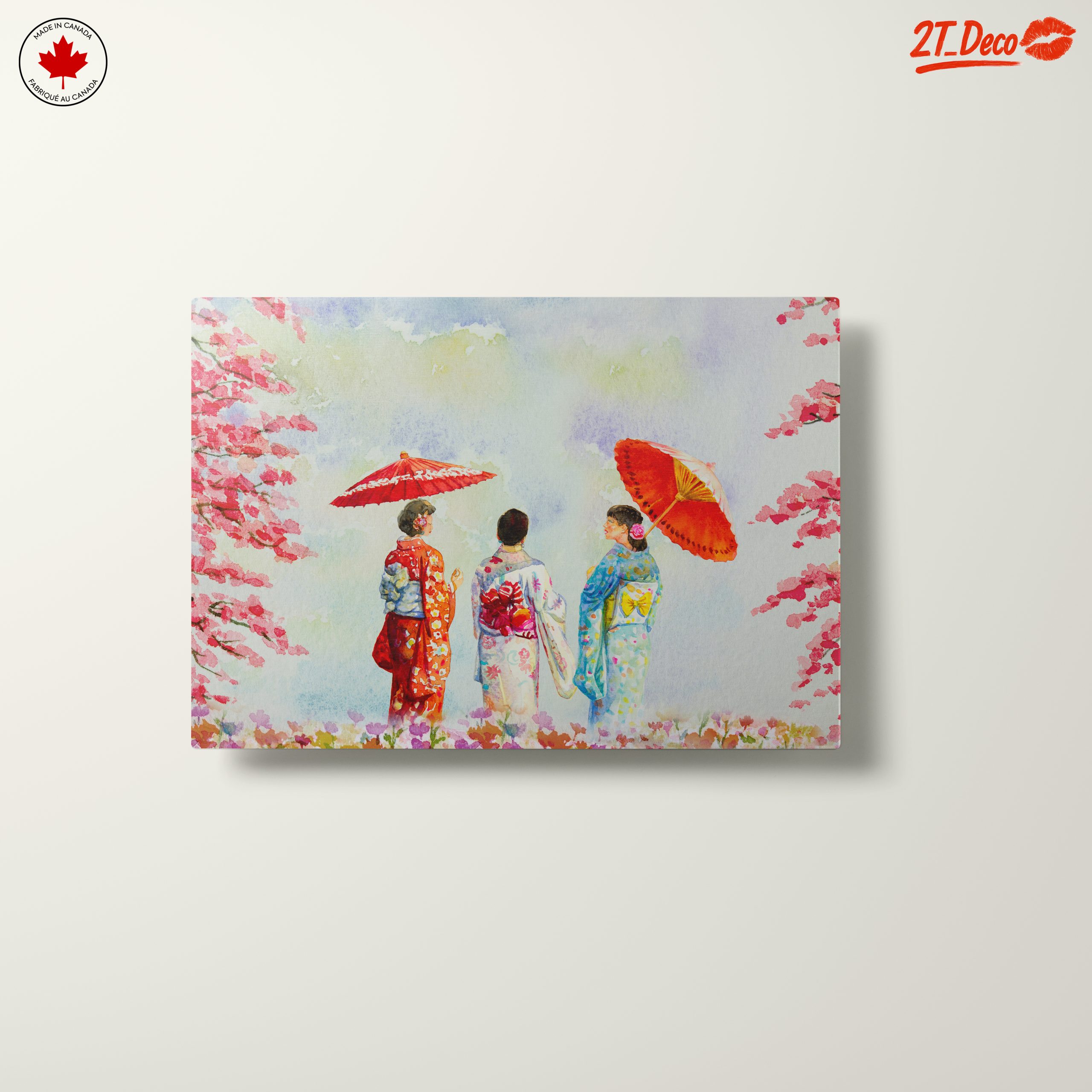 Beautiful Japanese Women Under Cherry Blossom - Image 10