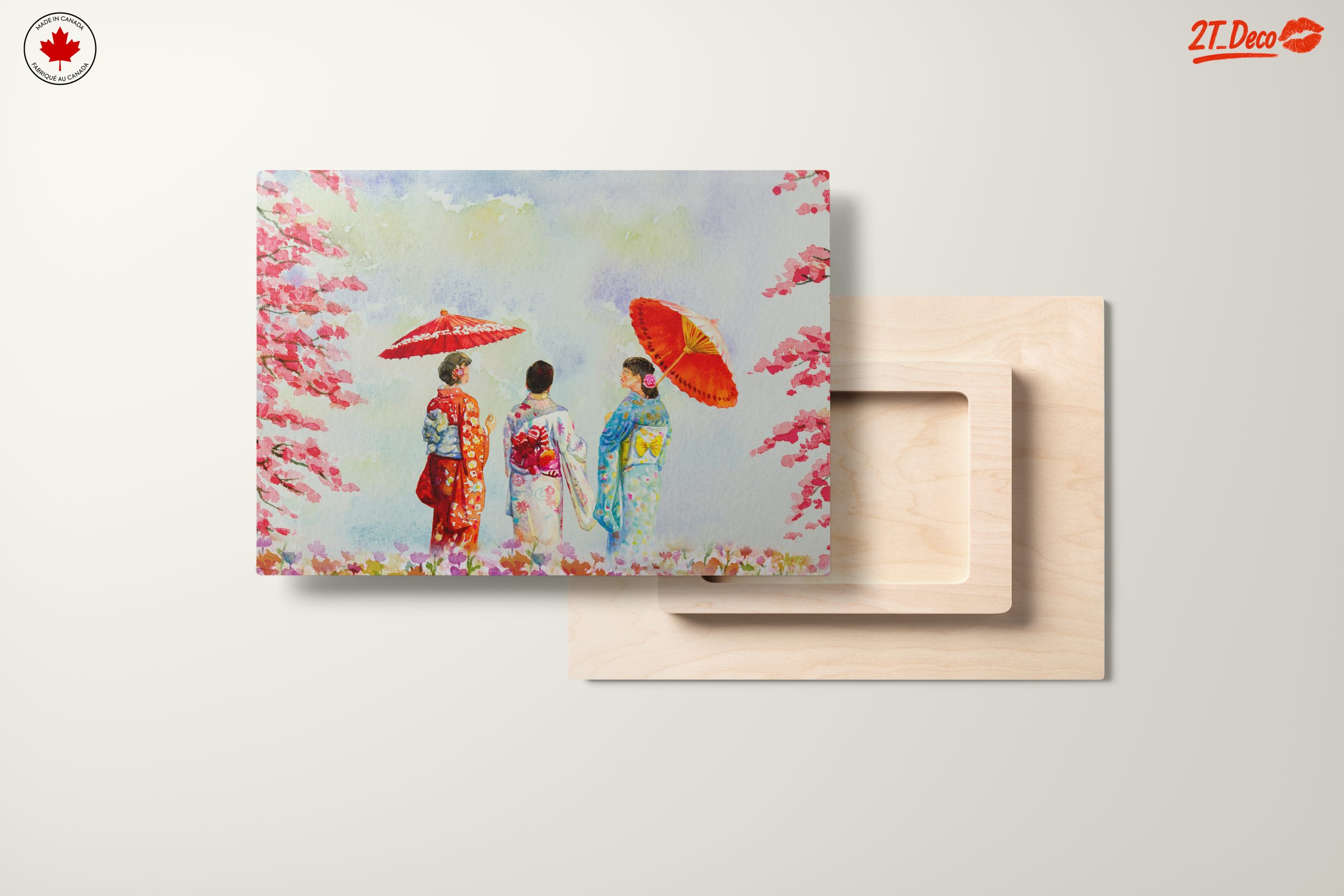 Beautiful Japanese Women Under Cherry Blossom - Image 11