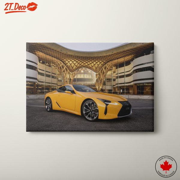 Elegant Yellow Luxury Car