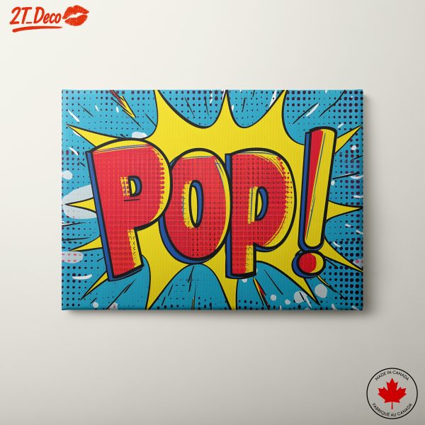Vibrant Pop Art Design with Bold Colors