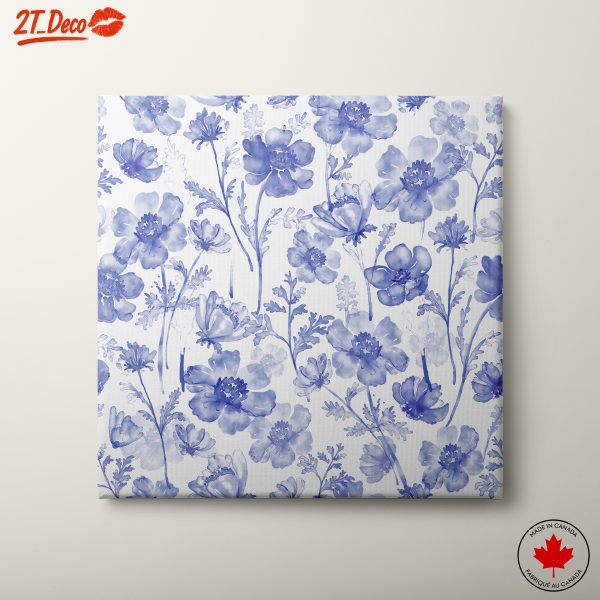 Delicate Floral Arrangement in Blue Hues