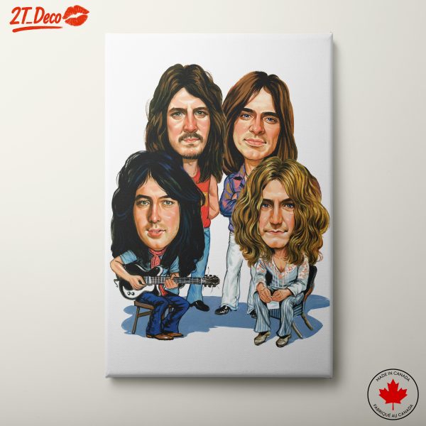 Led Zeppelin Band Caricature Art