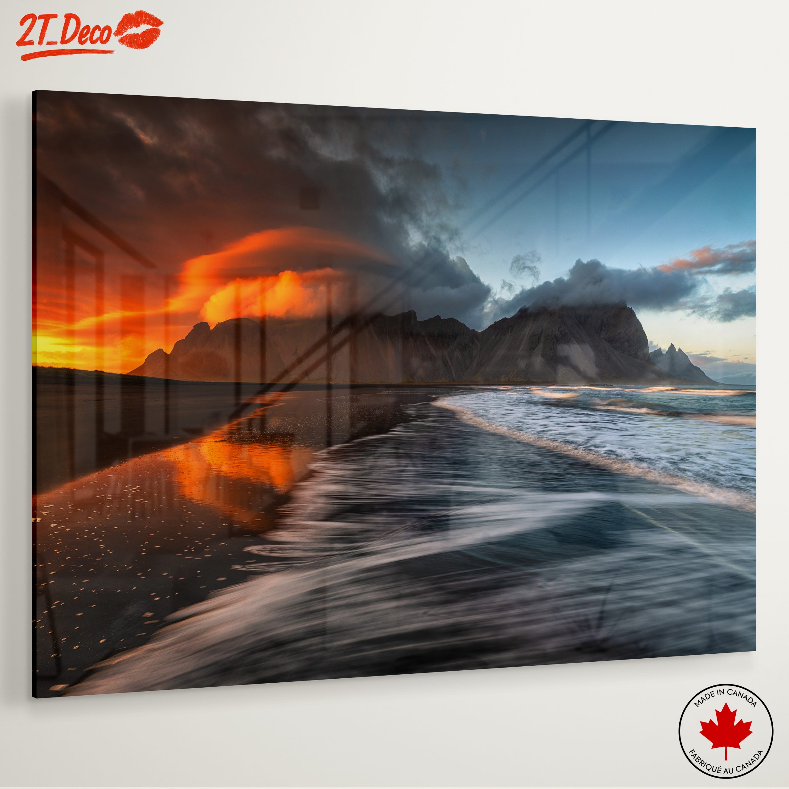 Stunning Sunset Over Mountains and Ocean - Image 6