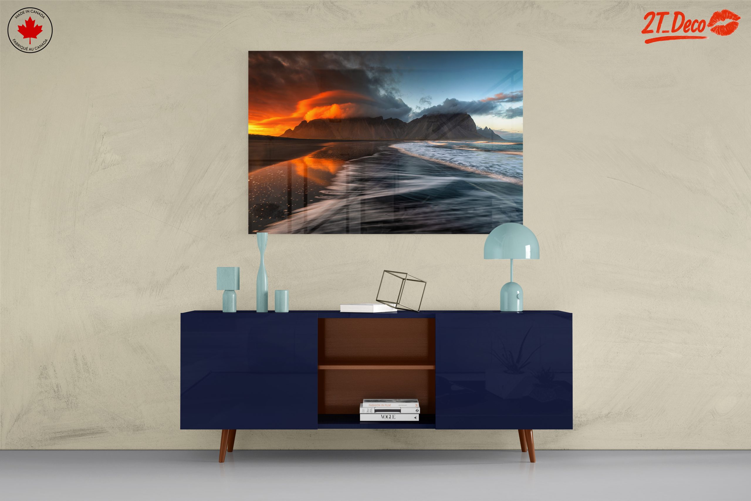Stunning Sunset Over Mountains and Ocean - Image 8