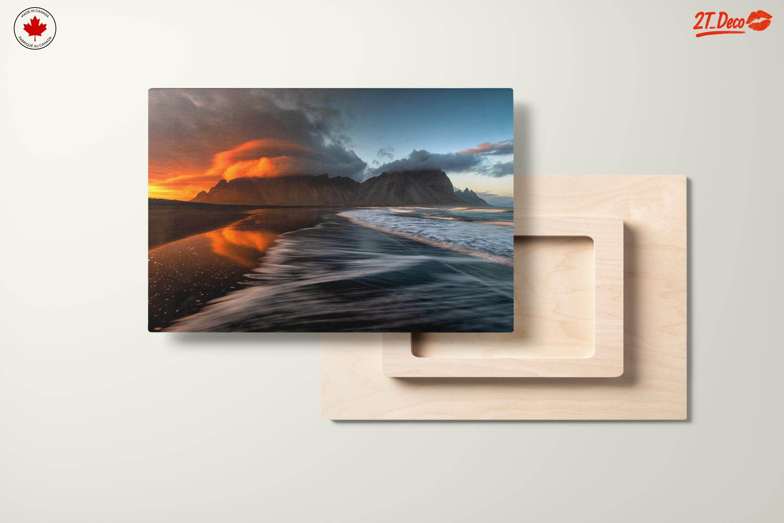 Stunning Sunset Over Mountains and Ocean - Image 11