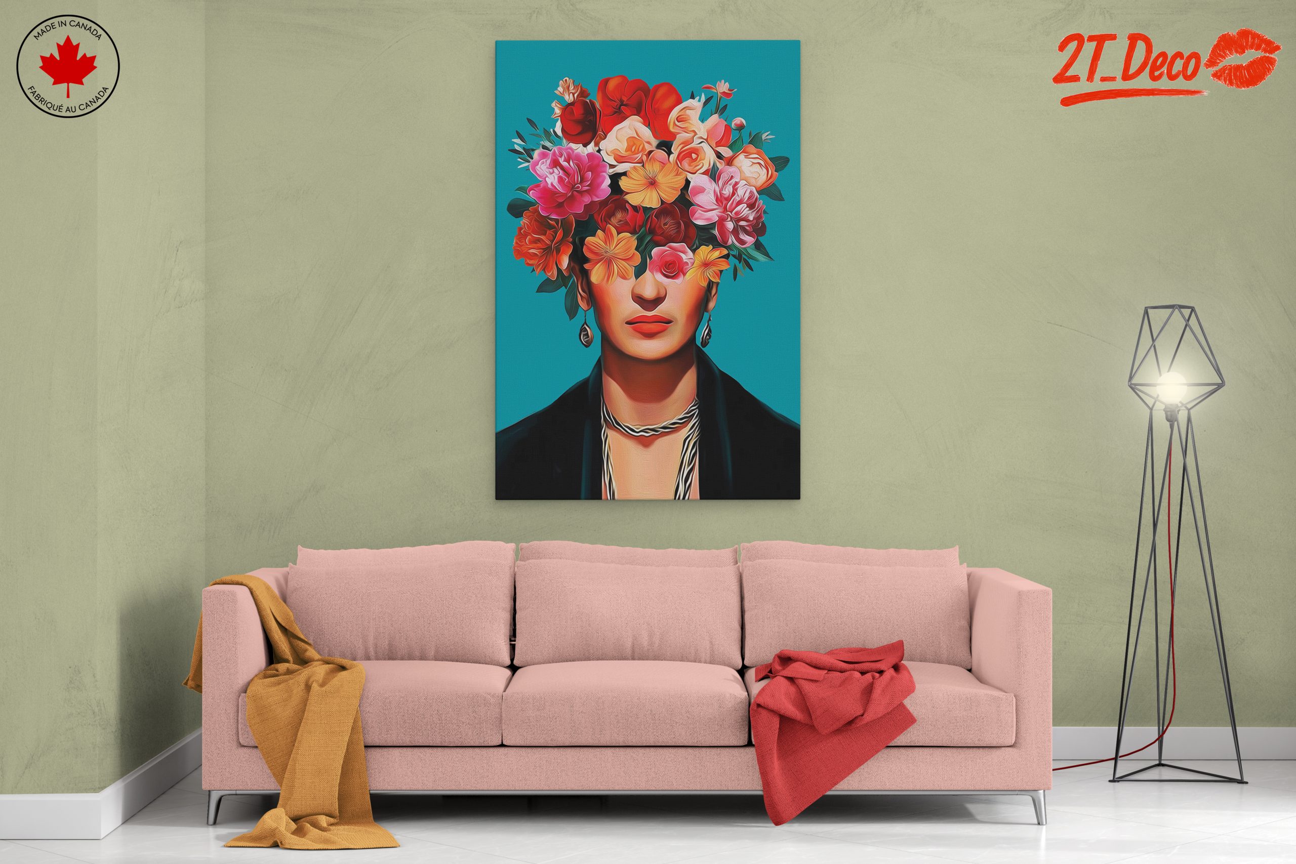 Floral Headpiece Modern Botanical Art - Image 2