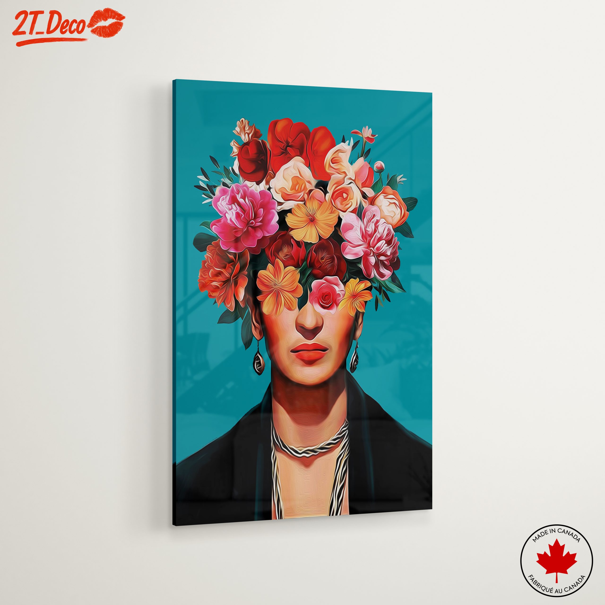 Floral Headpiece Modern Botanical Art - Image 6