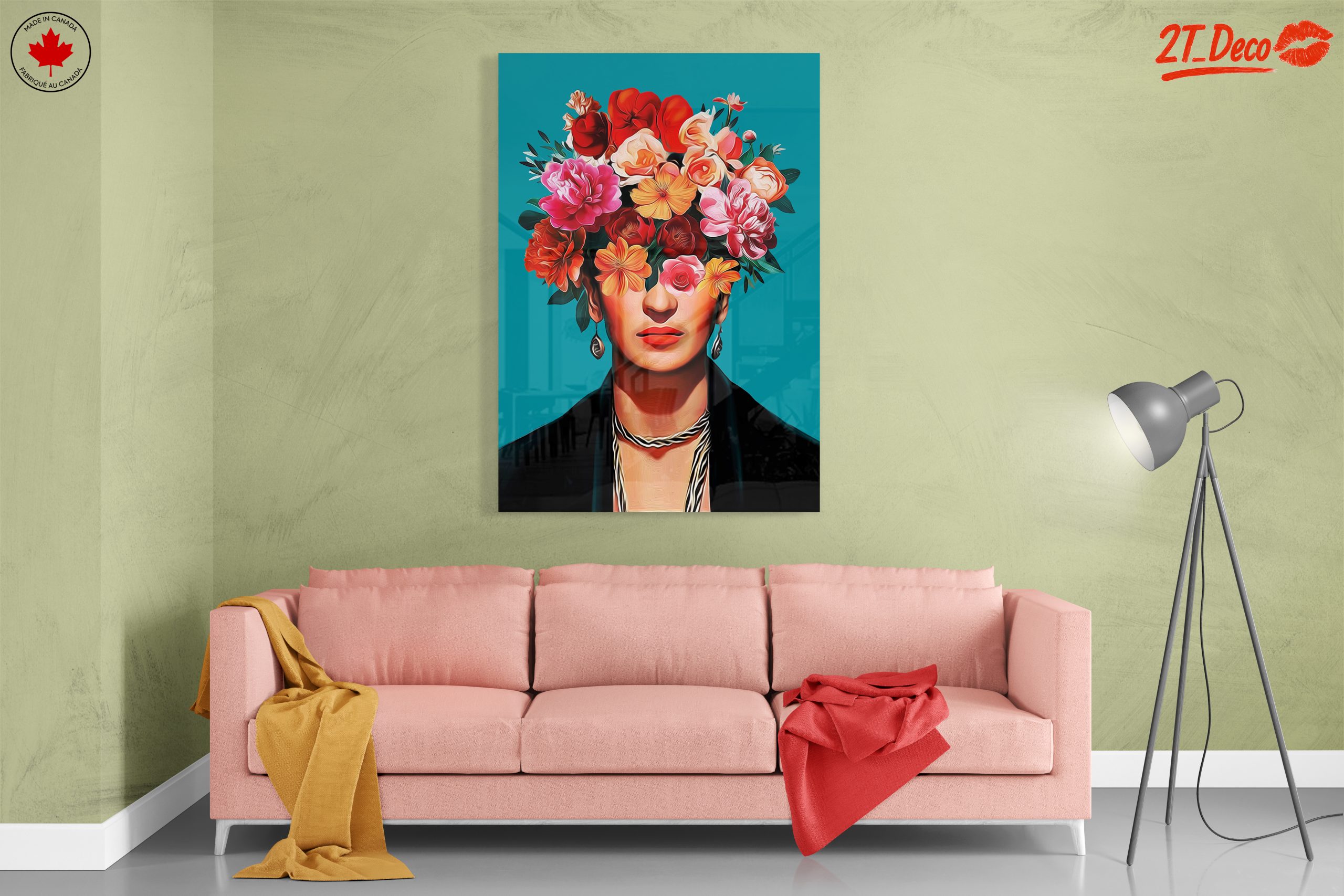 Floral Headpiece Modern Botanical Art - Image 7