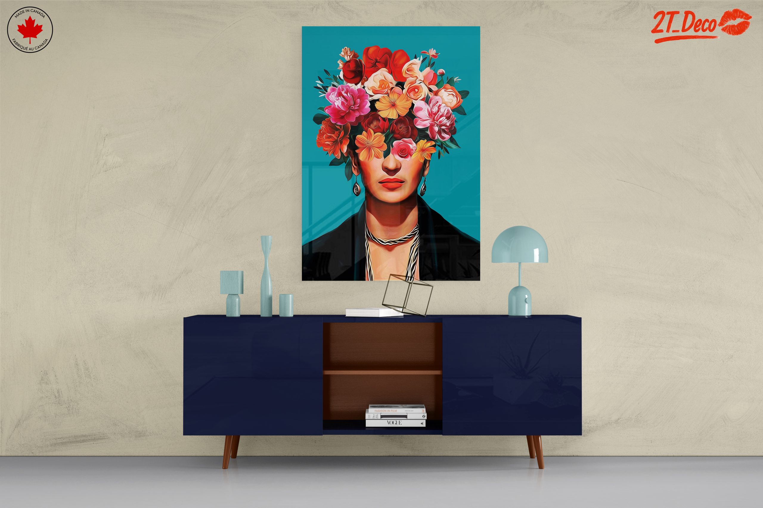 Floral Headpiece Modern Botanical Art - Image 8