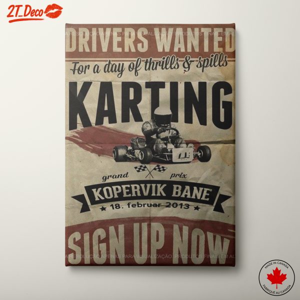 Vintage Karting Advertisement Art