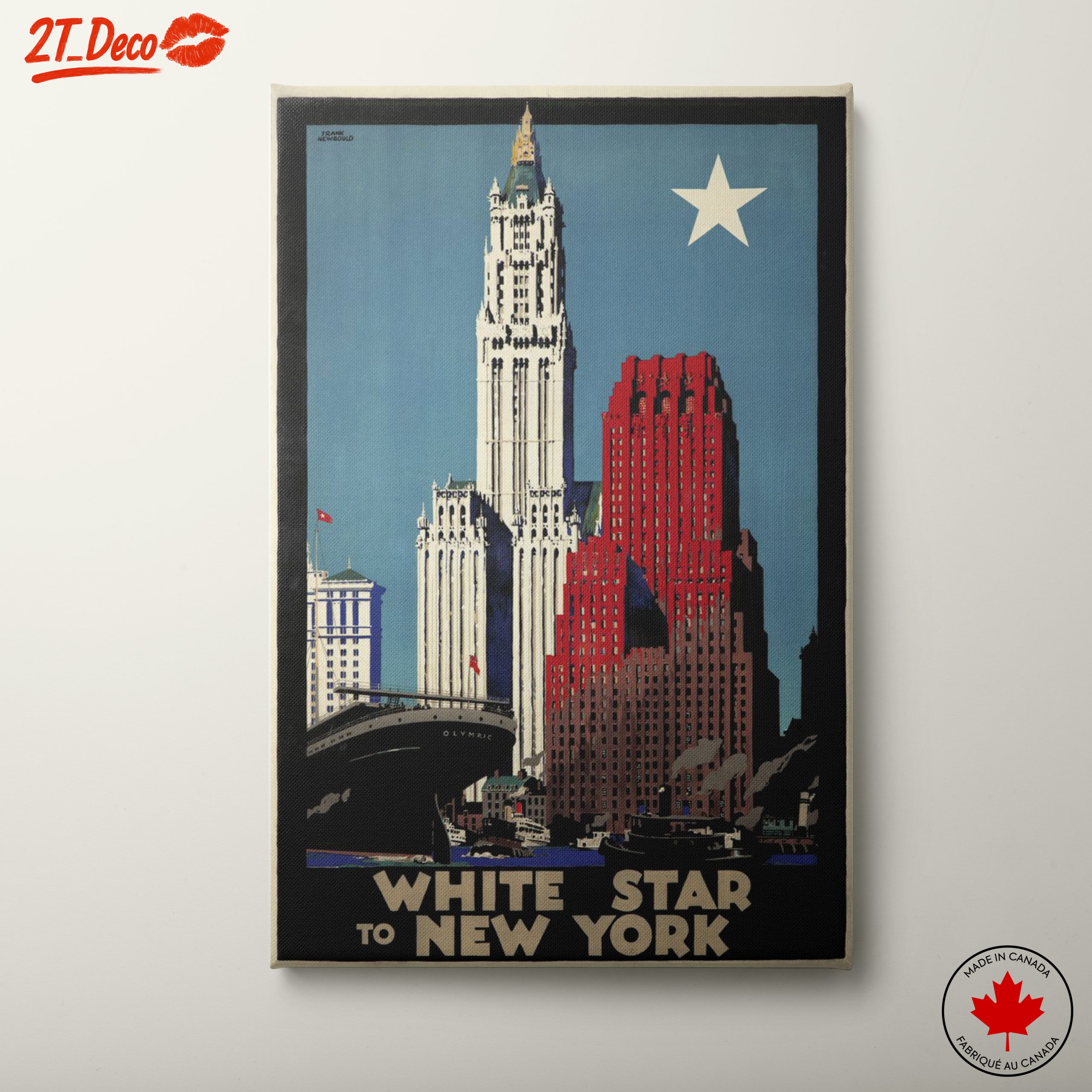 Vintage New York Cityscape Art