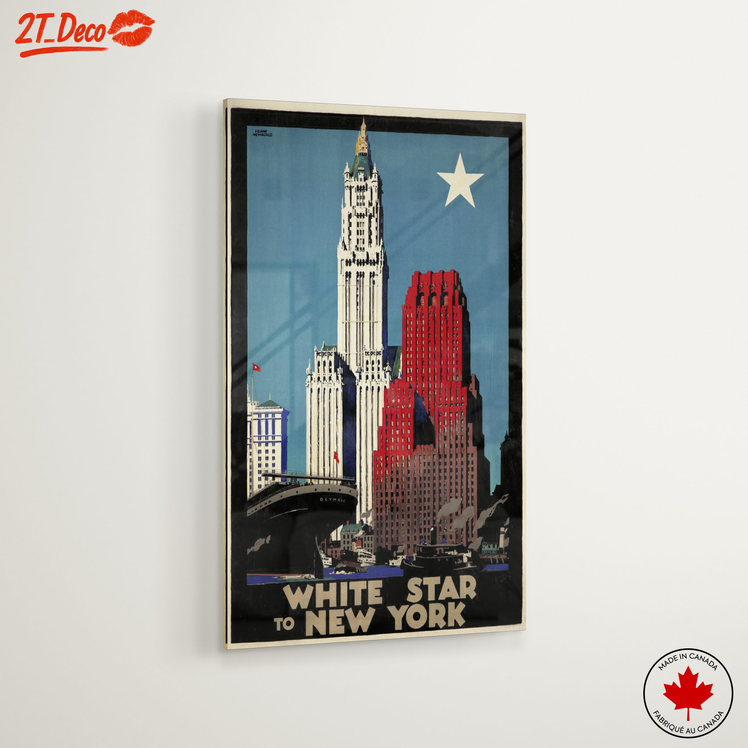 Vintage New York Cityscape Art - Image 6