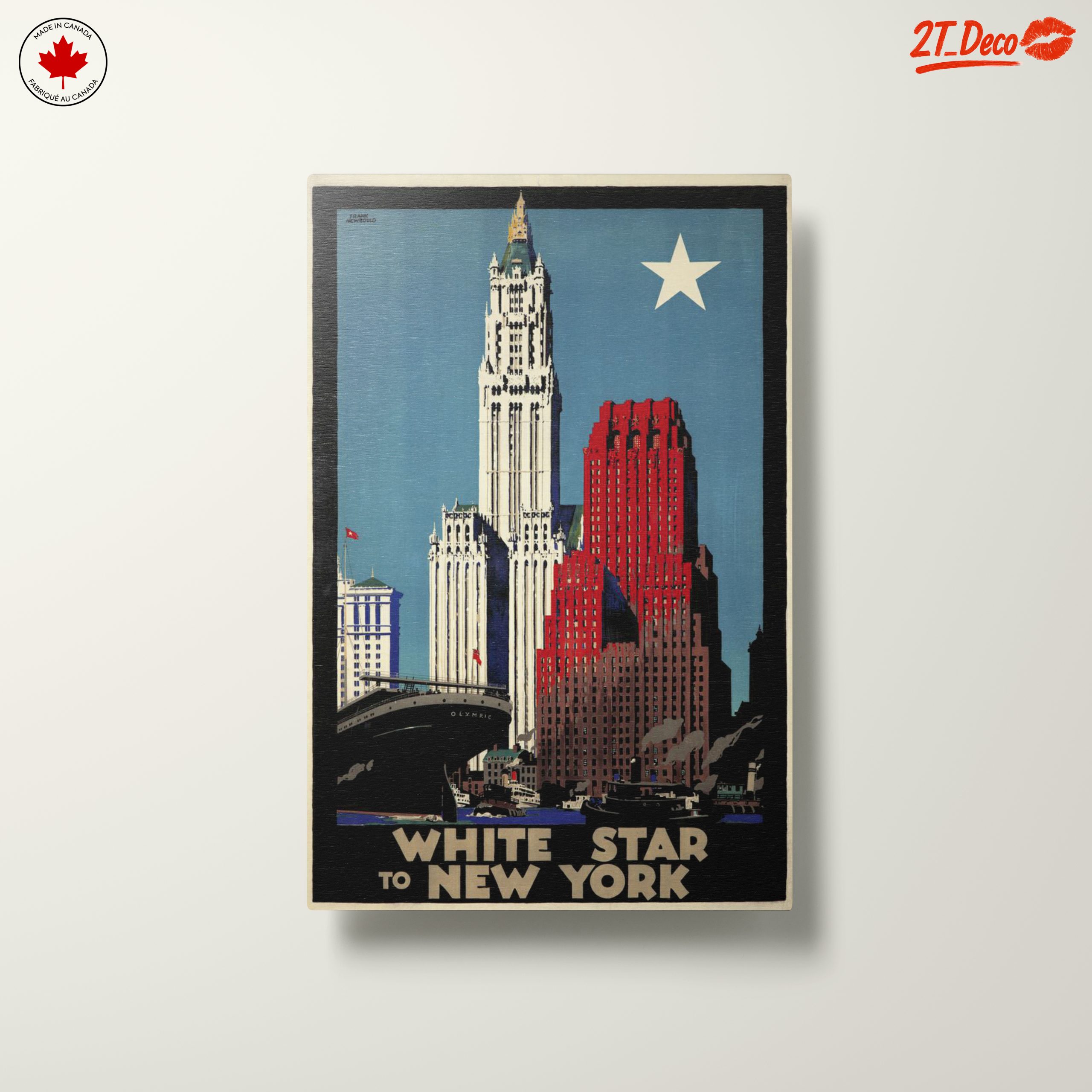 Vintage New York Cityscape Art - Image 10