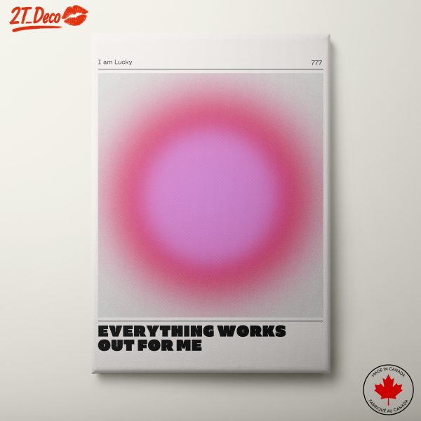 Inspirational Text Art with Colorful Gradient
