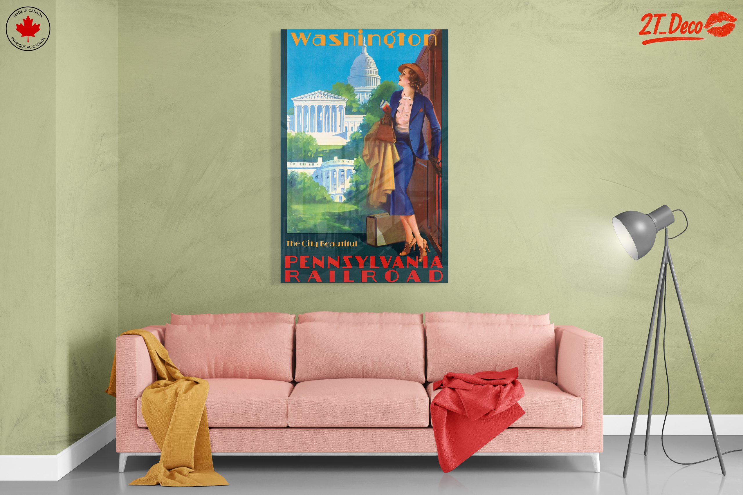 Washington D.C. Vintage Travel Art - Image 7