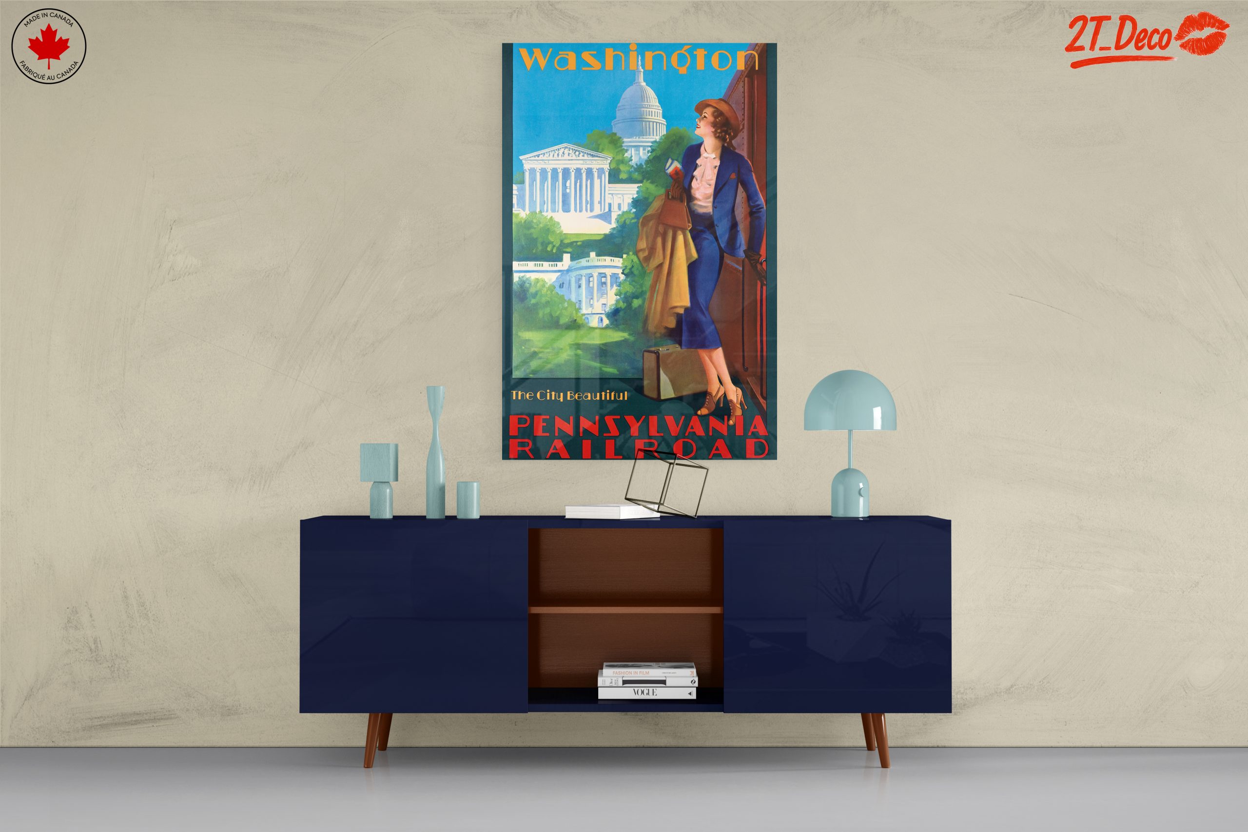 Washington D.C. Vintage Travel Art - Image 8