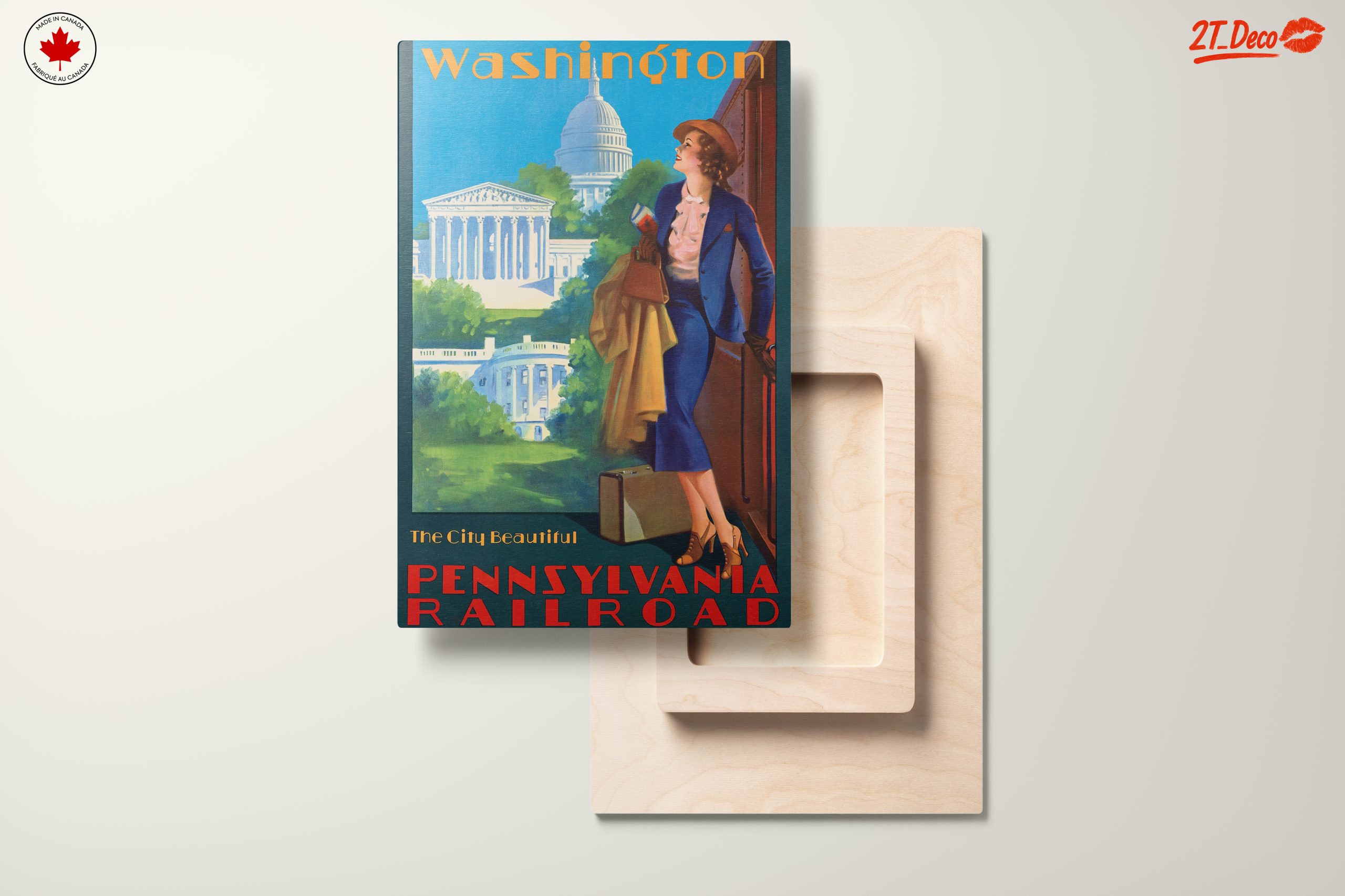 Washington D.C. Vintage Travel Art - Image 11