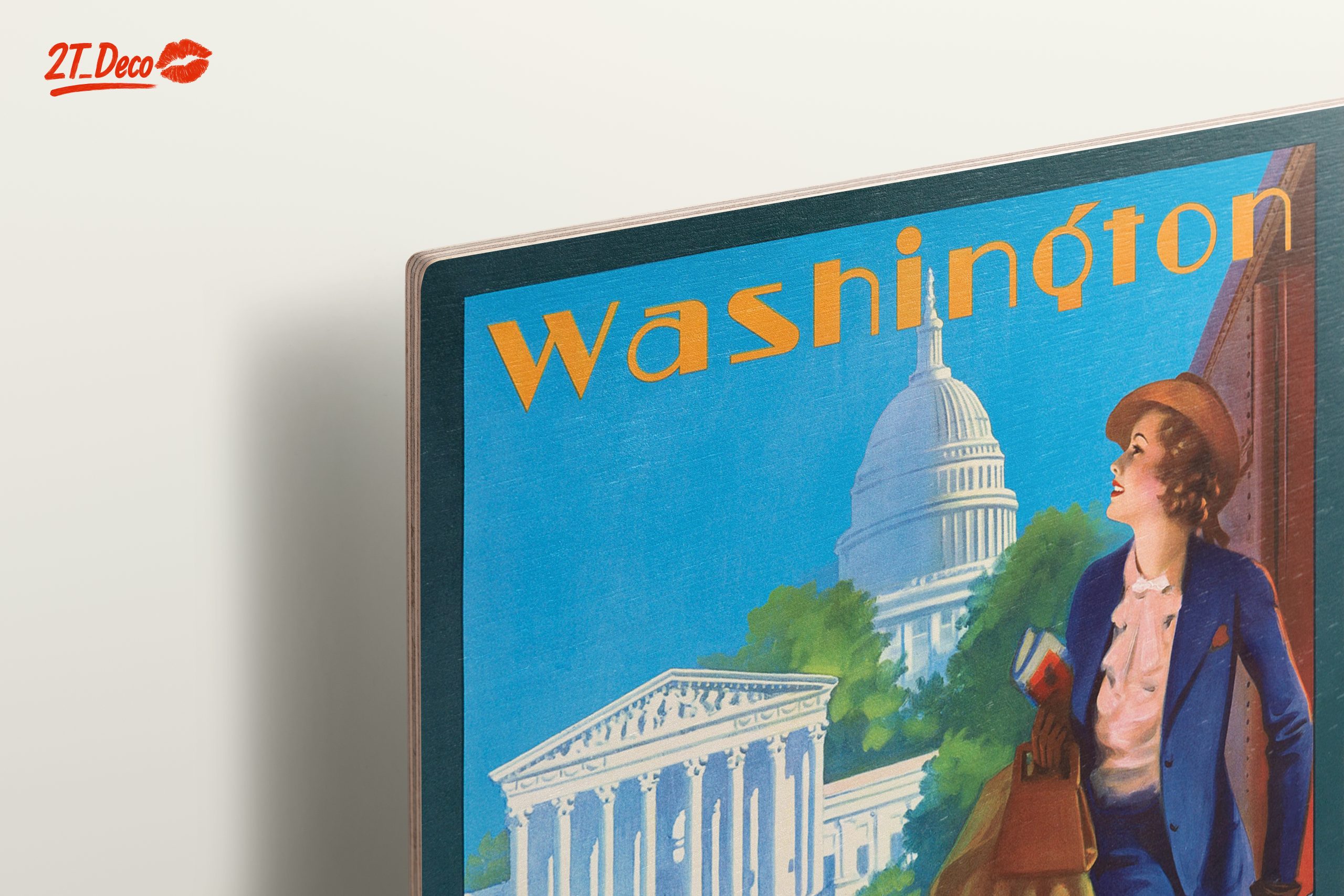 Washington D.C. Vintage Travel Art - Image 15