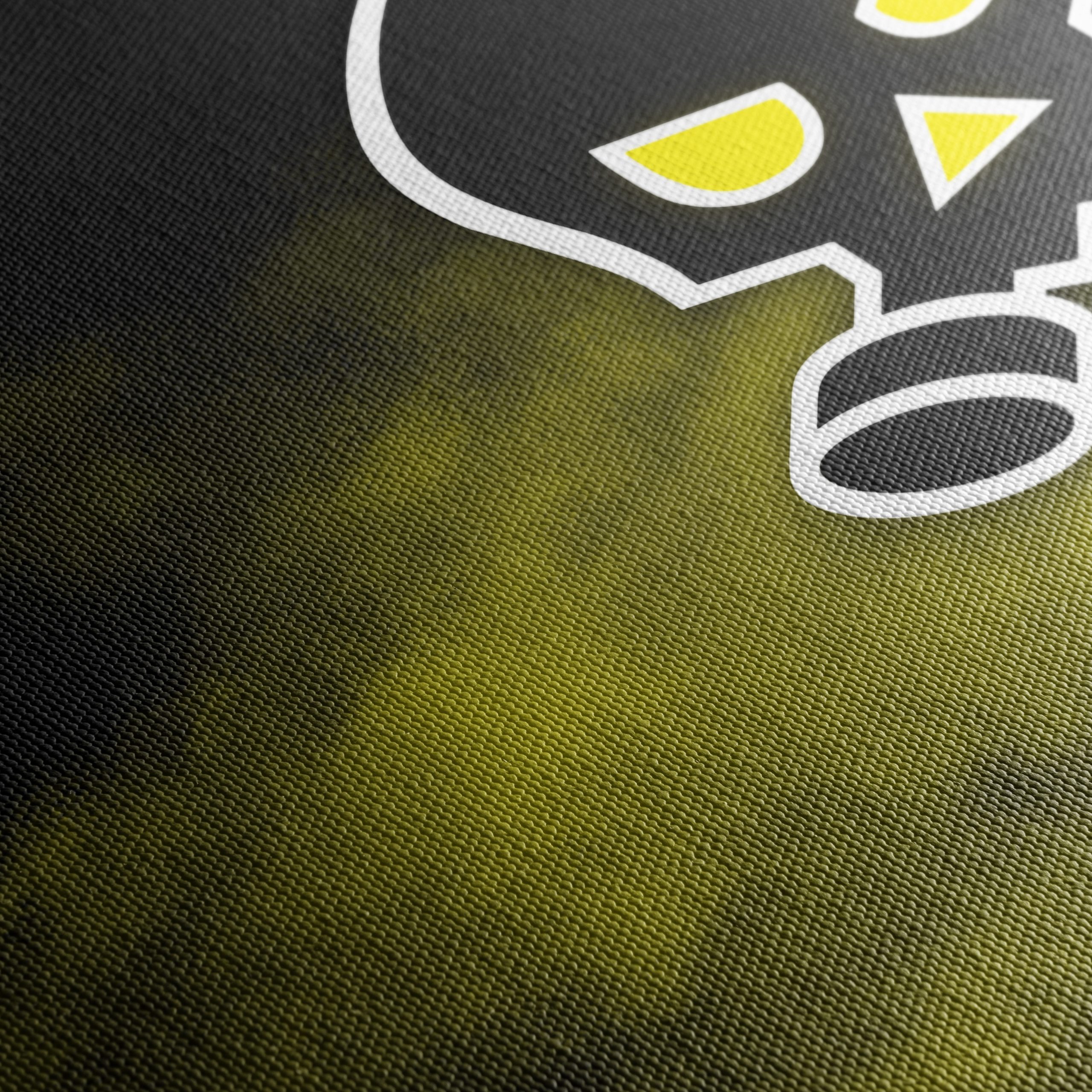 Graphic Skull Wall Art with Gas Mask - Image 5