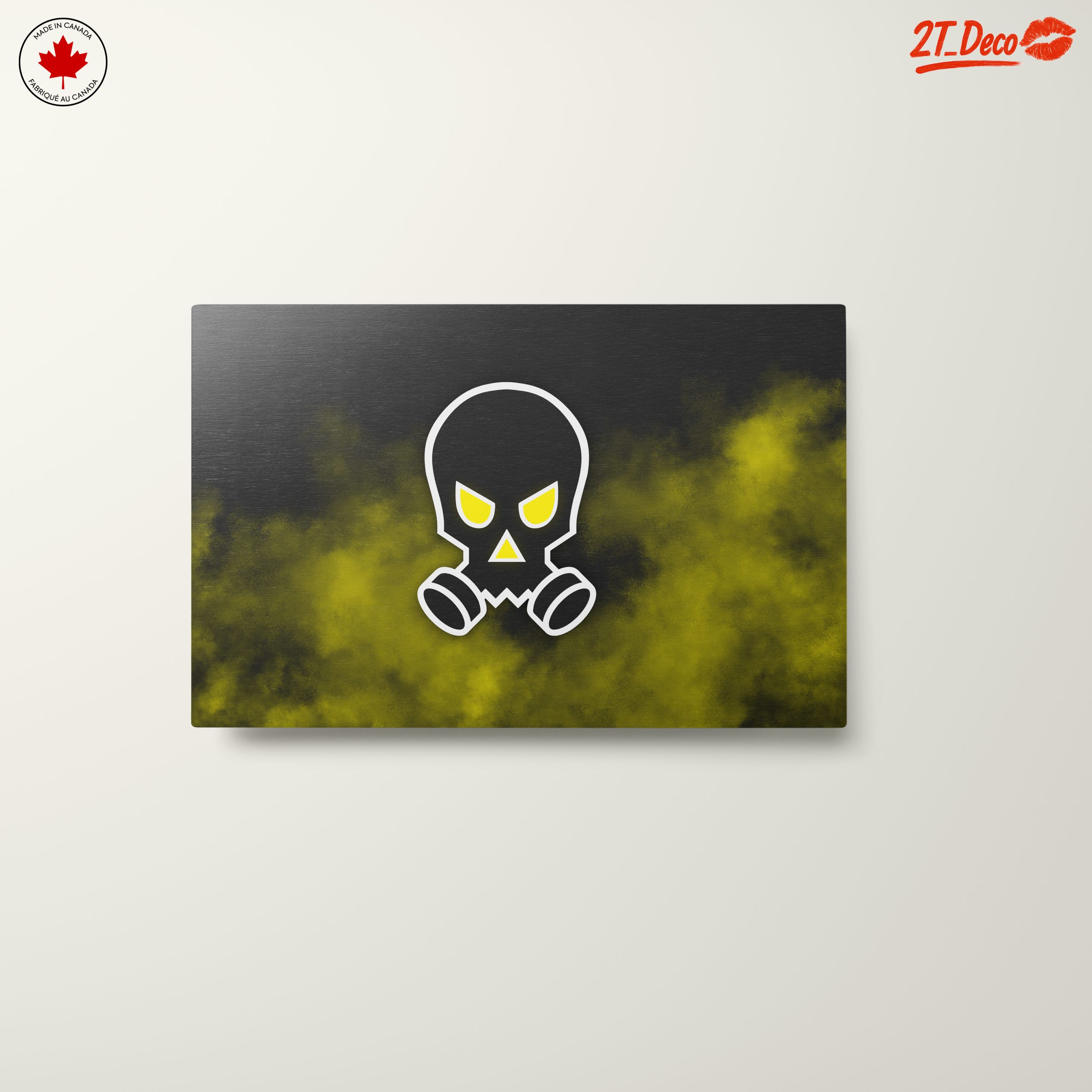 Graphic Skull Wall Art with Gas Mask - Image 10