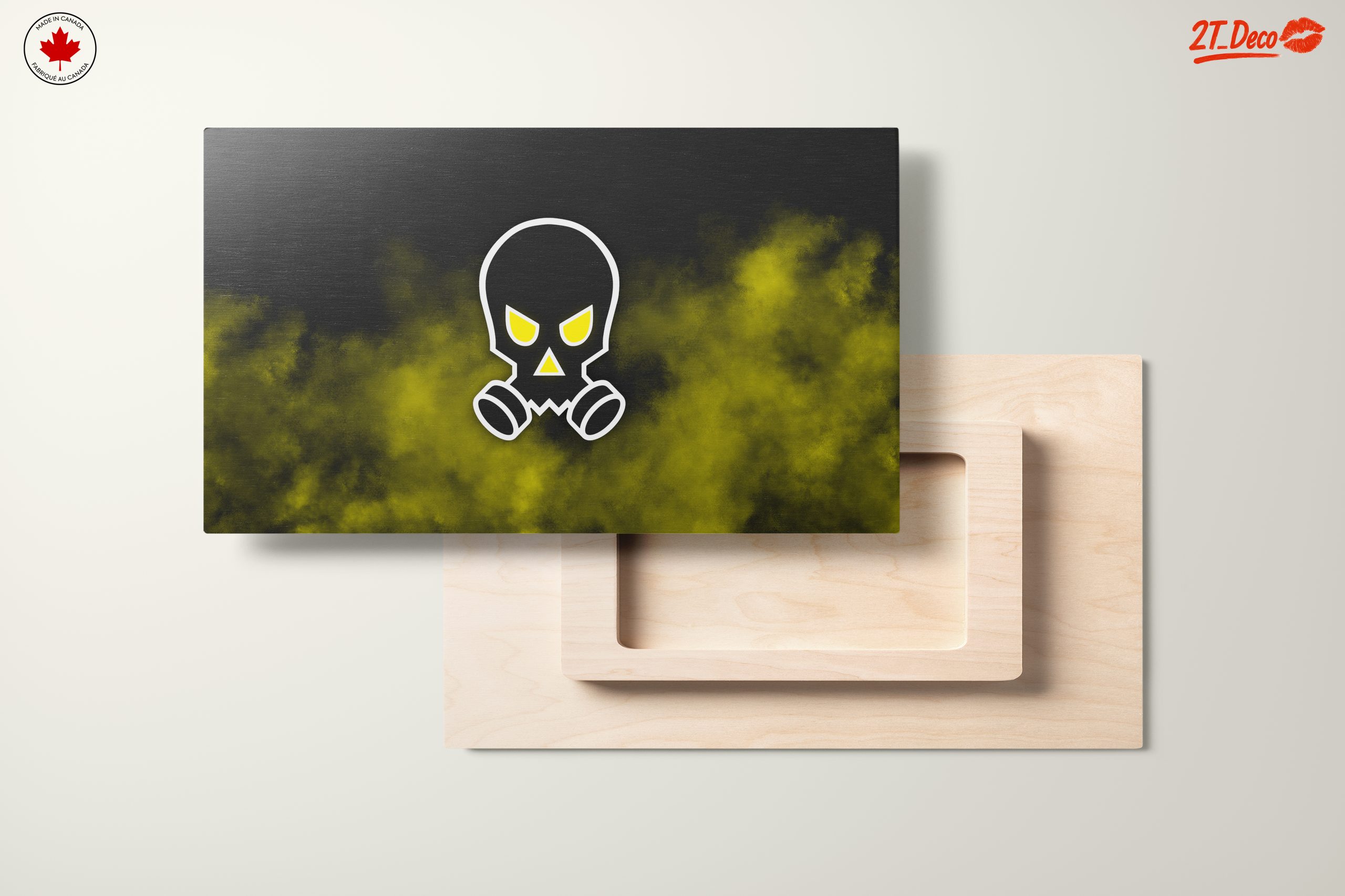 Graphic Skull Wall Art with Gas Mask - Image 11