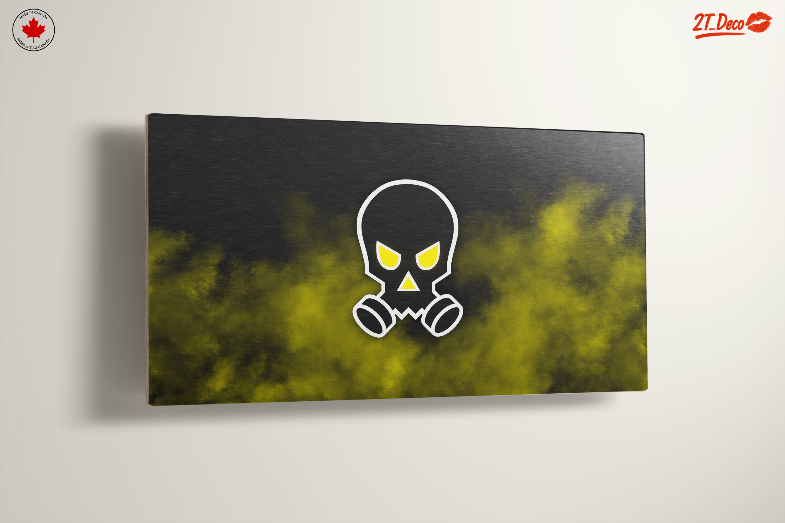 Graphic Skull Wall Art with Gas Mask - Image 13