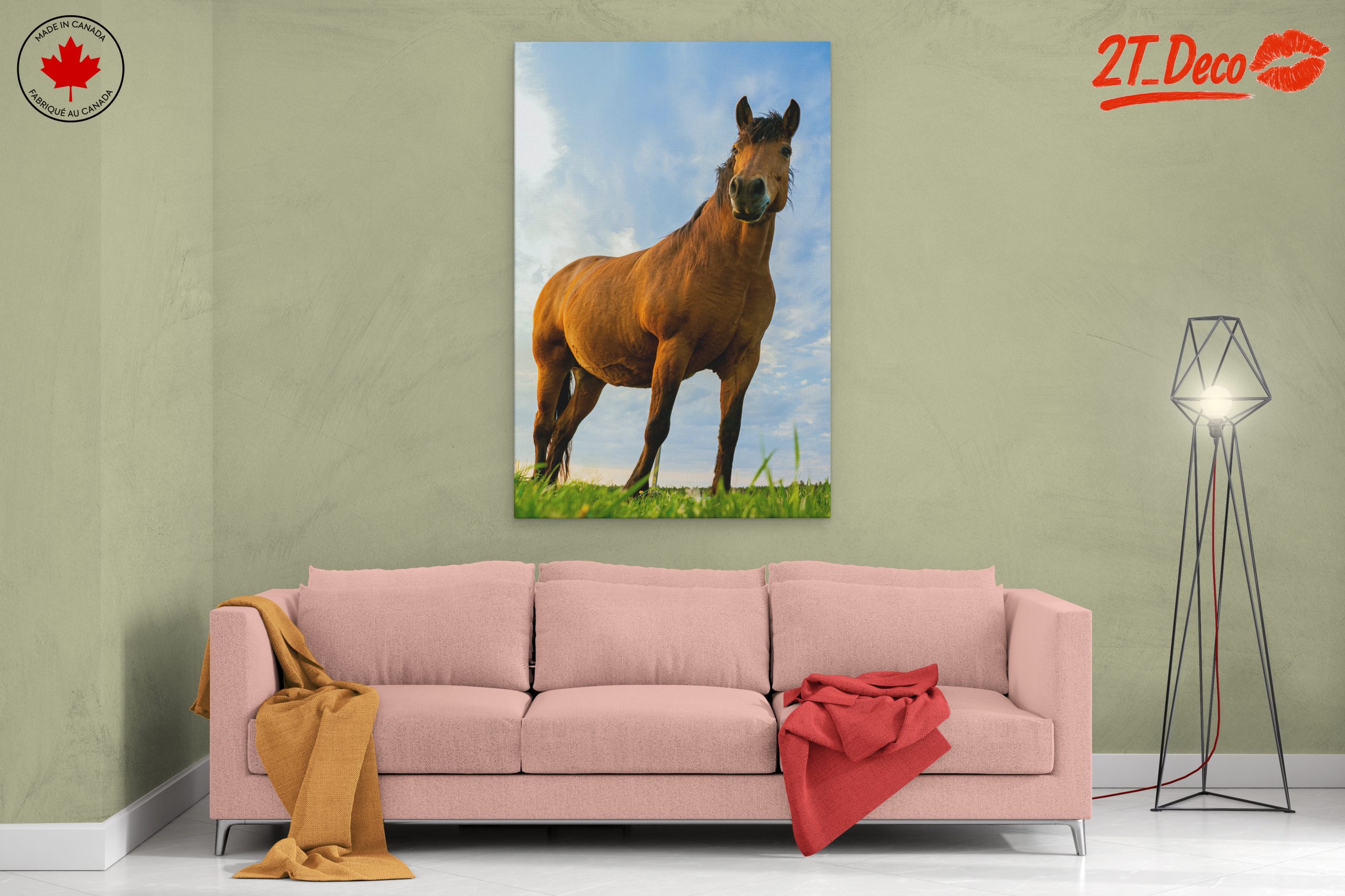 Majestic Horse Portrait Against Dramatic Sky - Image 2
