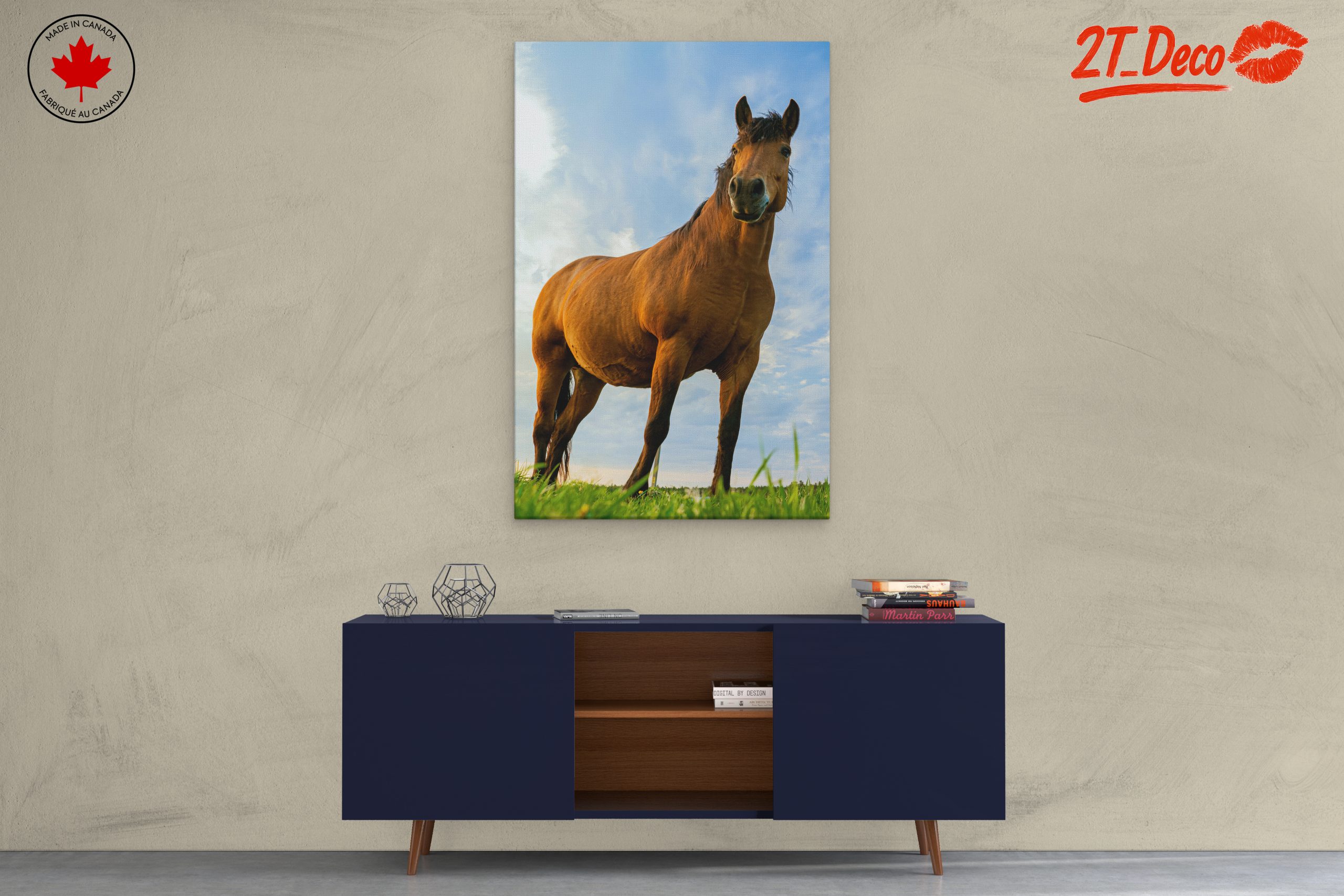 Majestic Horse Portrait Against Dramatic Sky - Image 3