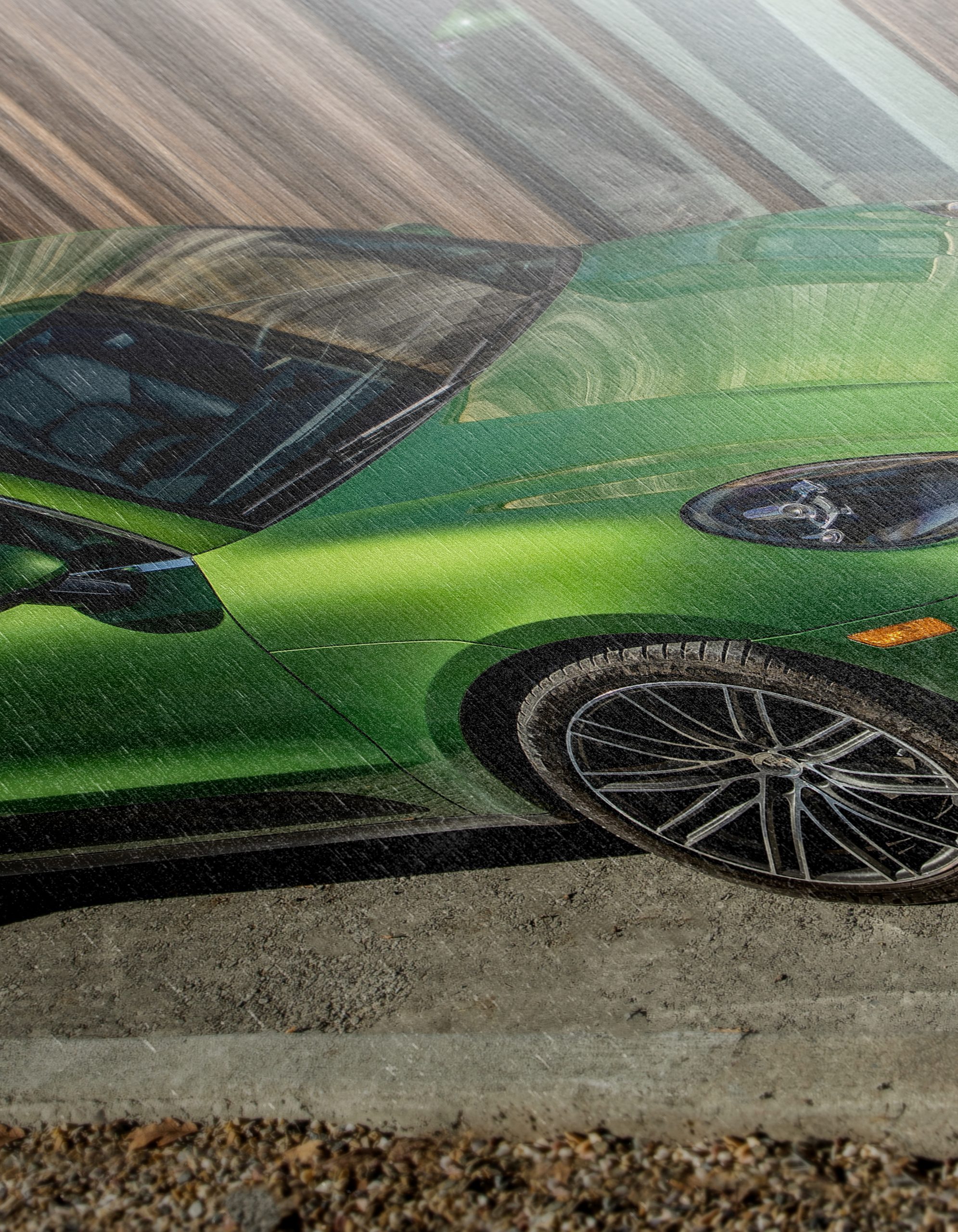 Stylish Green Classic Car - Image 12