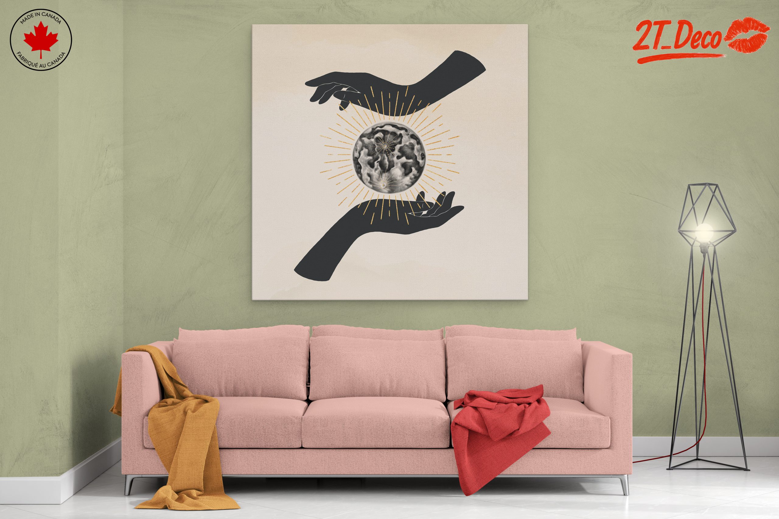 Celestial Hands Holding the Earth Art - Image 2