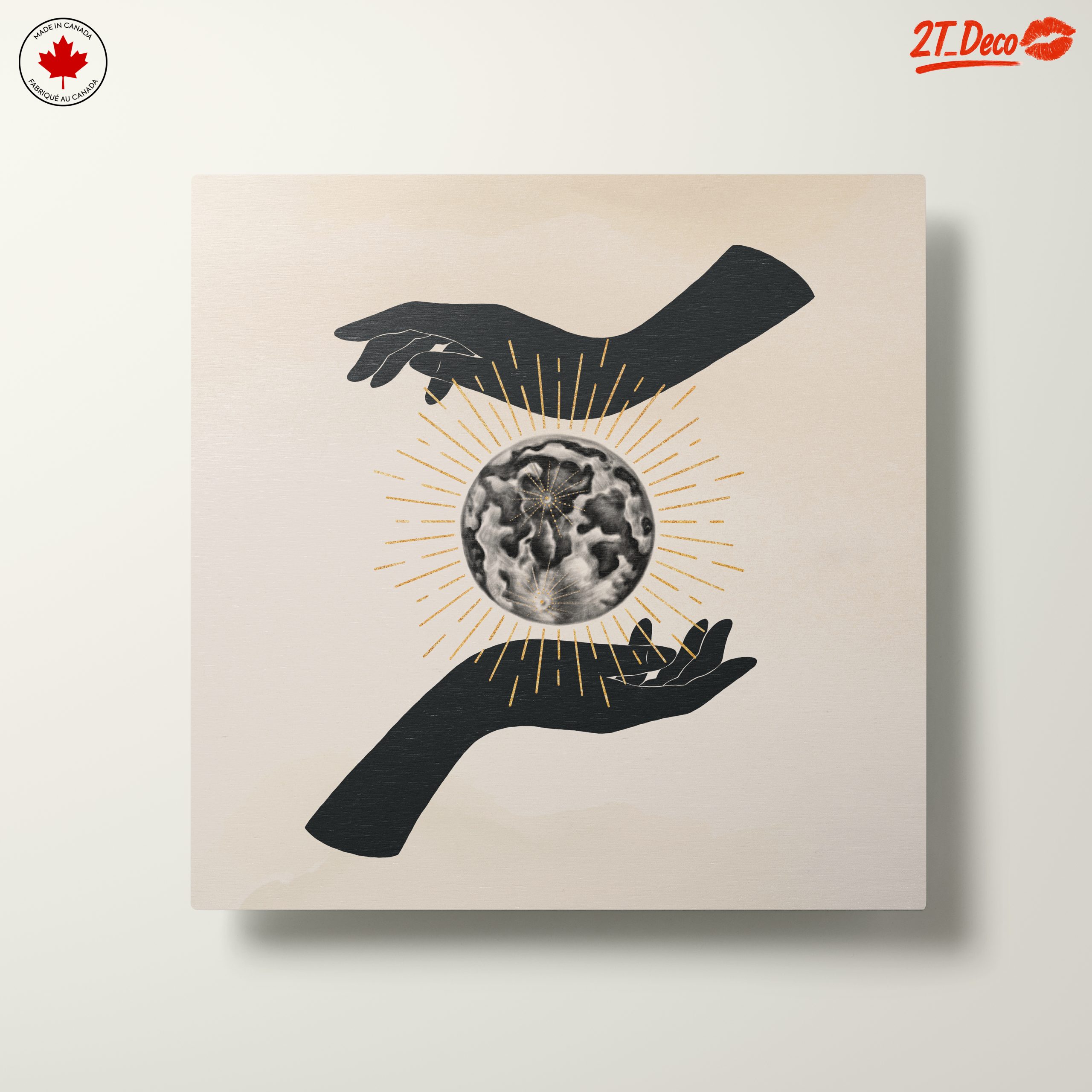 Celestial Hands Holding the Earth Art - Image 10
