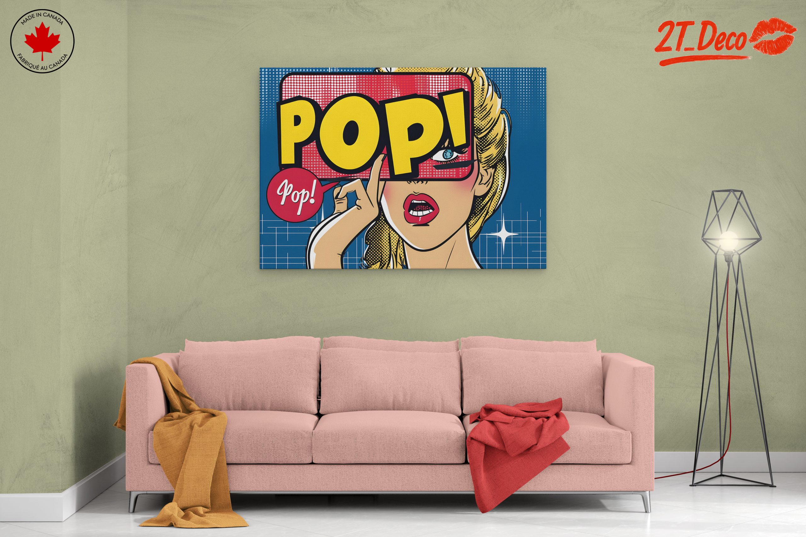 Bold Pop Art Illustration of a Woman - Image 2