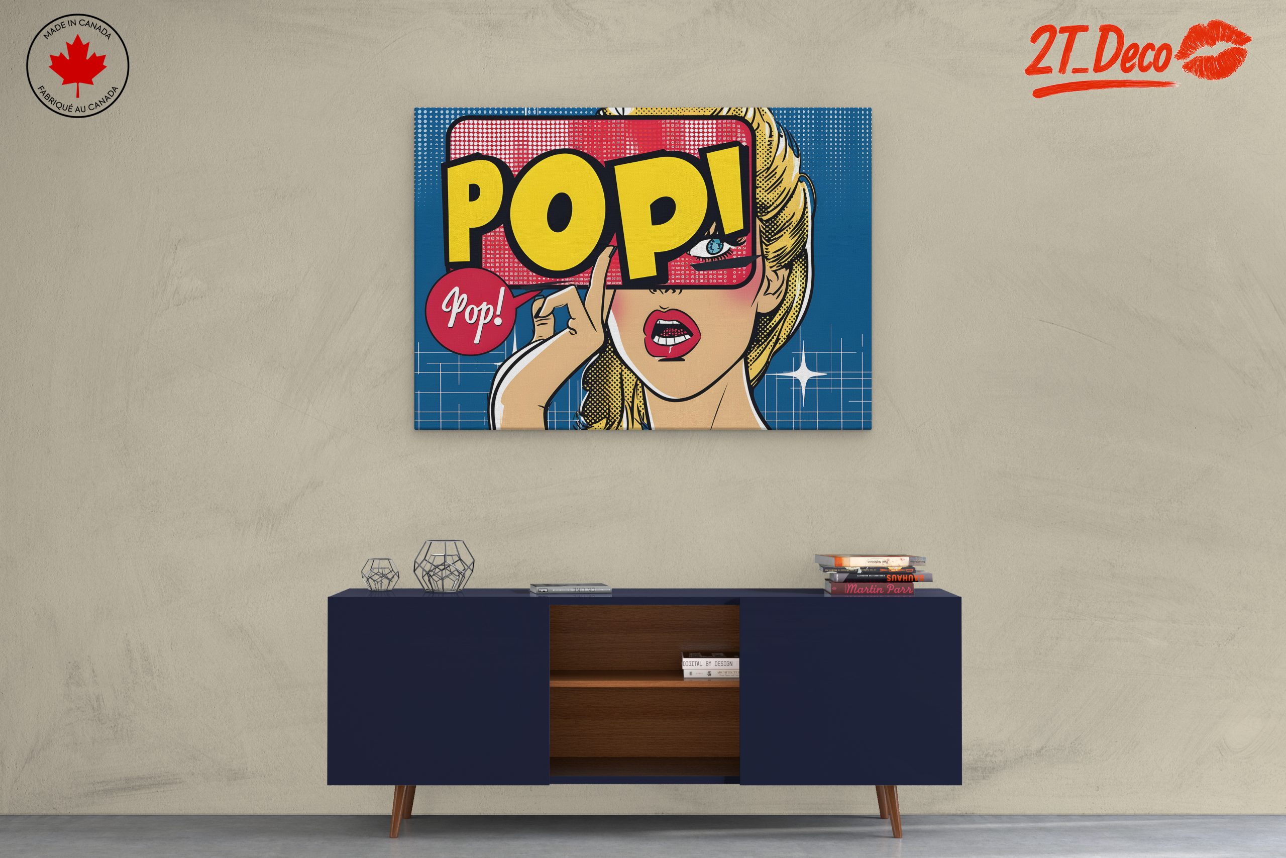 Bold Pop Art Illustration of a Woman - Image 3