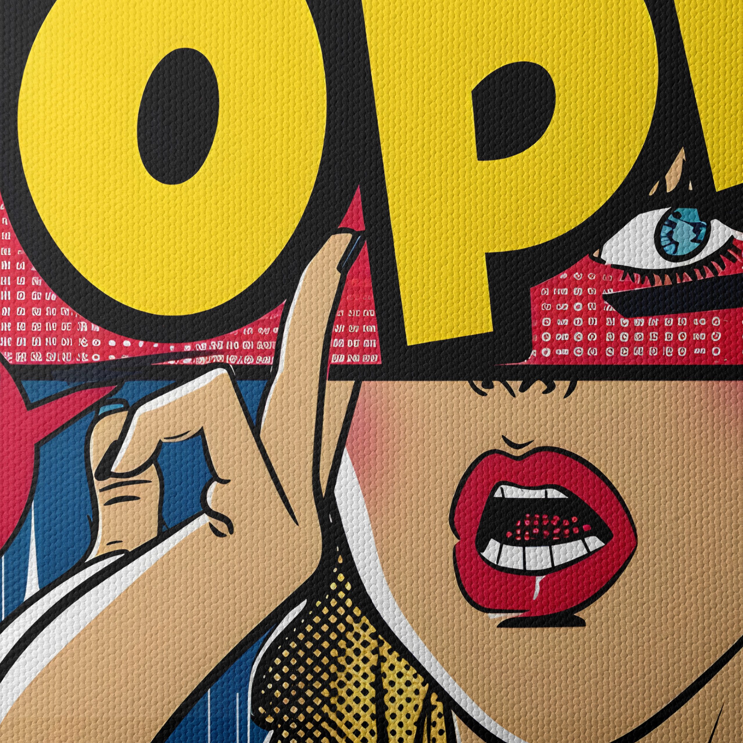 Bold Pop Art Illustration of a Woman - Image 4
