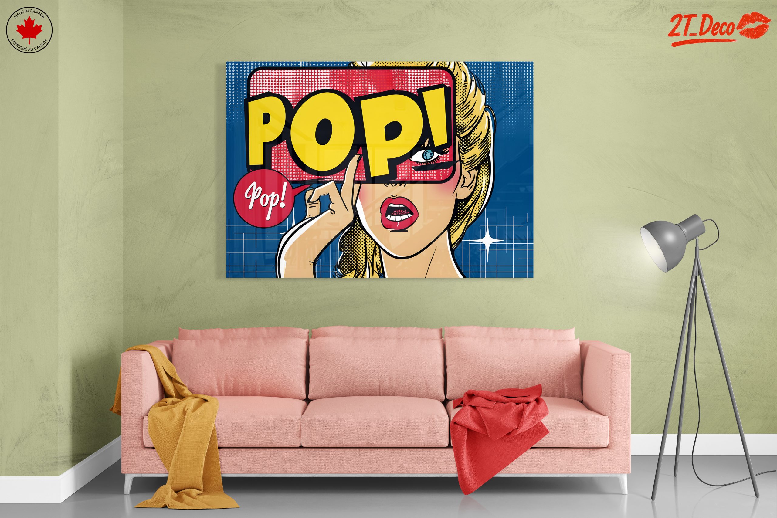 Bold Pop Art Illustration of a Woman - Image 7