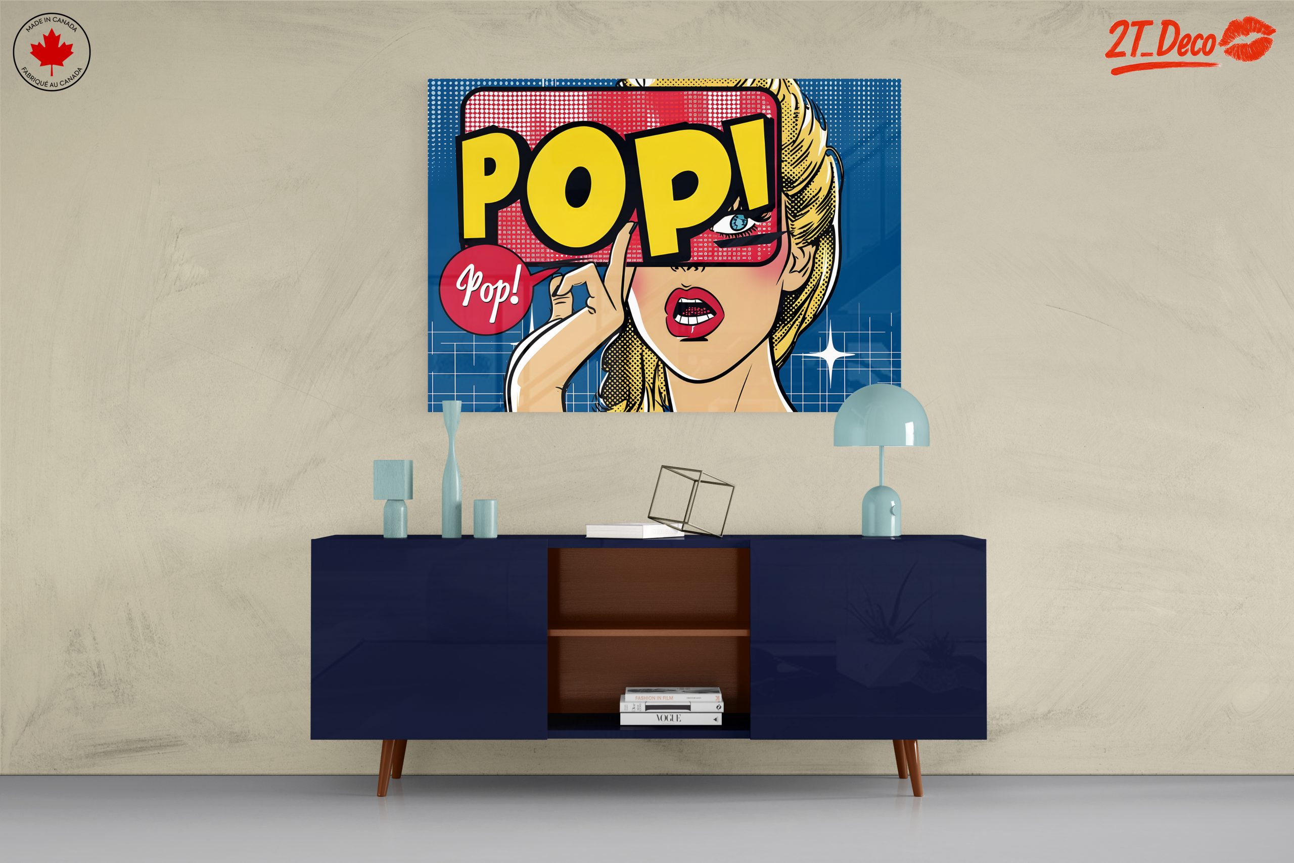 Bold Pop Art Illustration of a Woman - Image 8