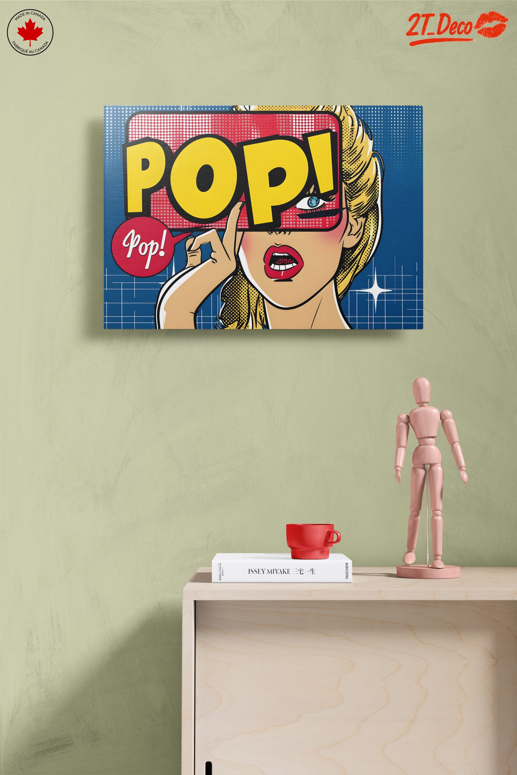 Bold Pop Art Illustration of a Woman - Image 14