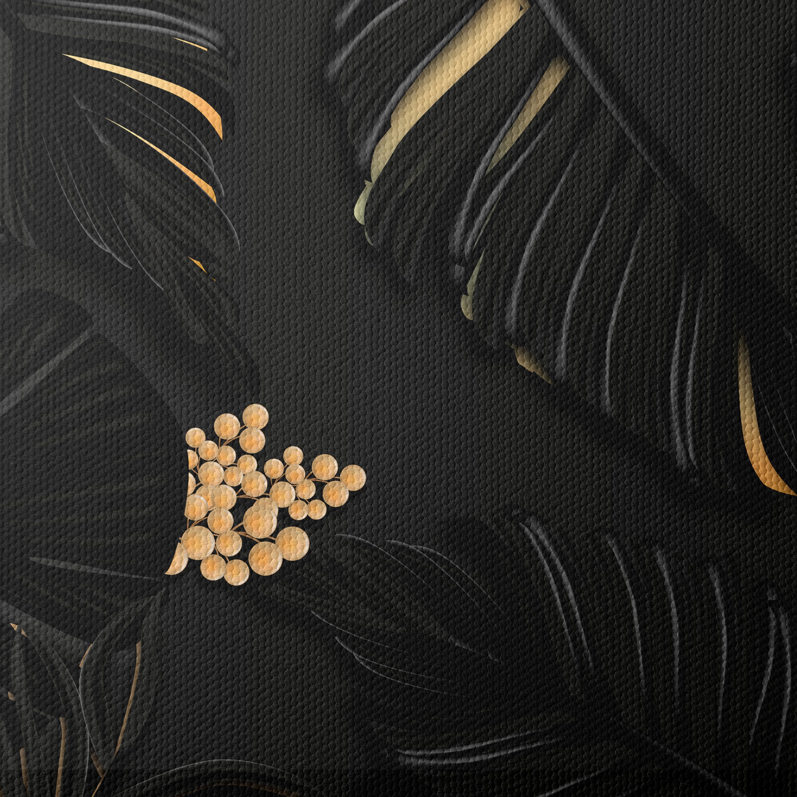 Elegant Floral Design on Dark Background - Image 4