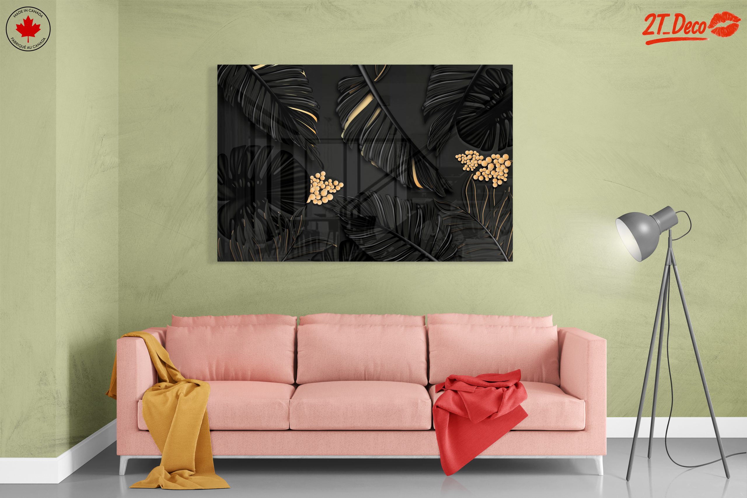 Elegant Floral Design on Dark Background - Image 7