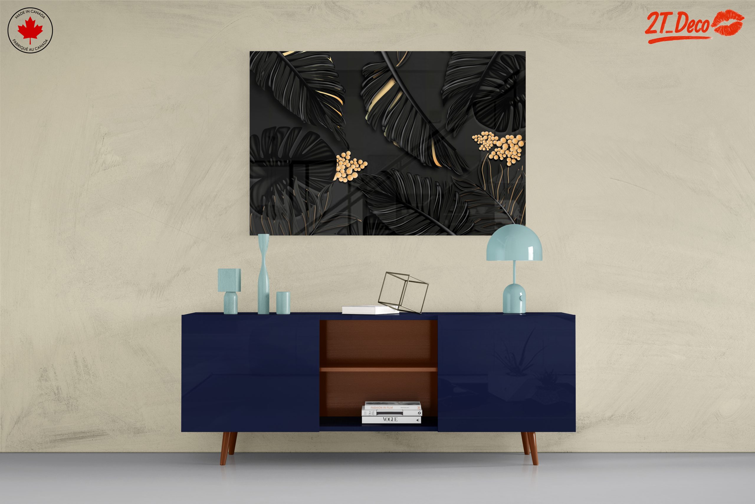 Elegant Floral Design on Dark Background - Image 8