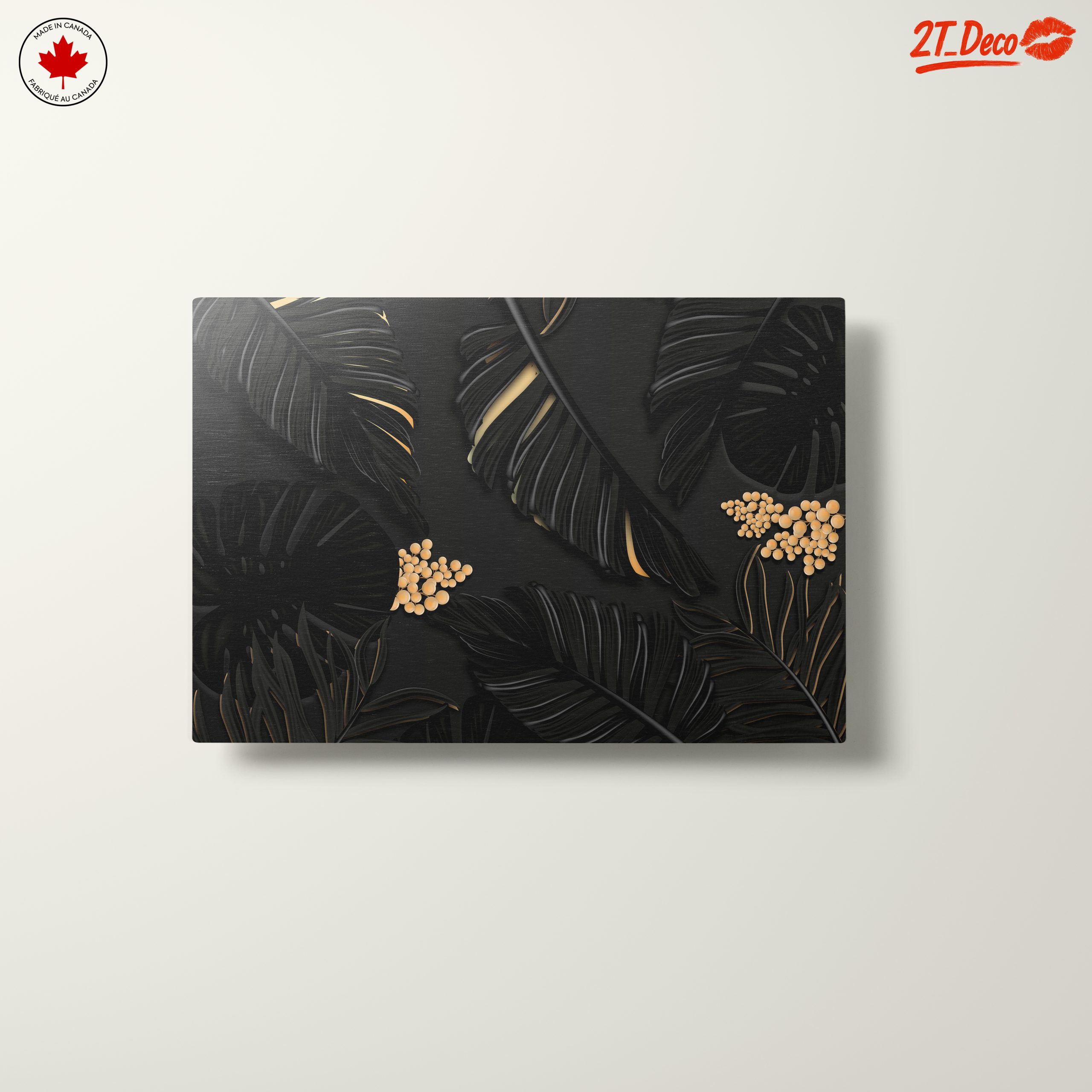 Elegant Floral Design on Dark Background - Image 10