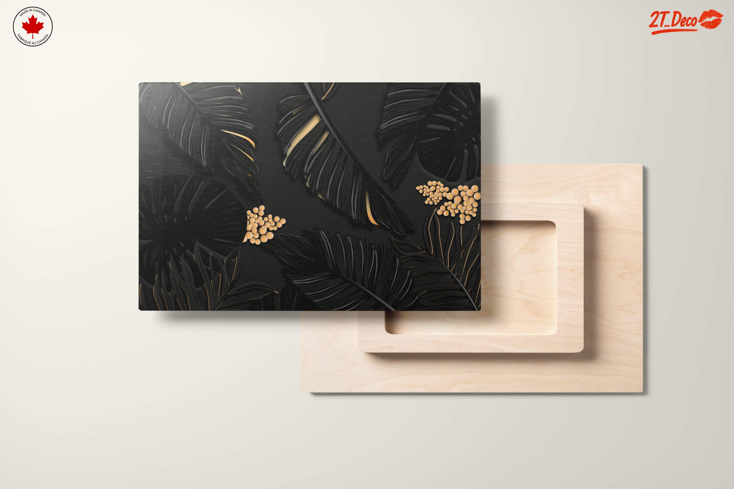 Elegant Floral Design on Dark Background - Image 11