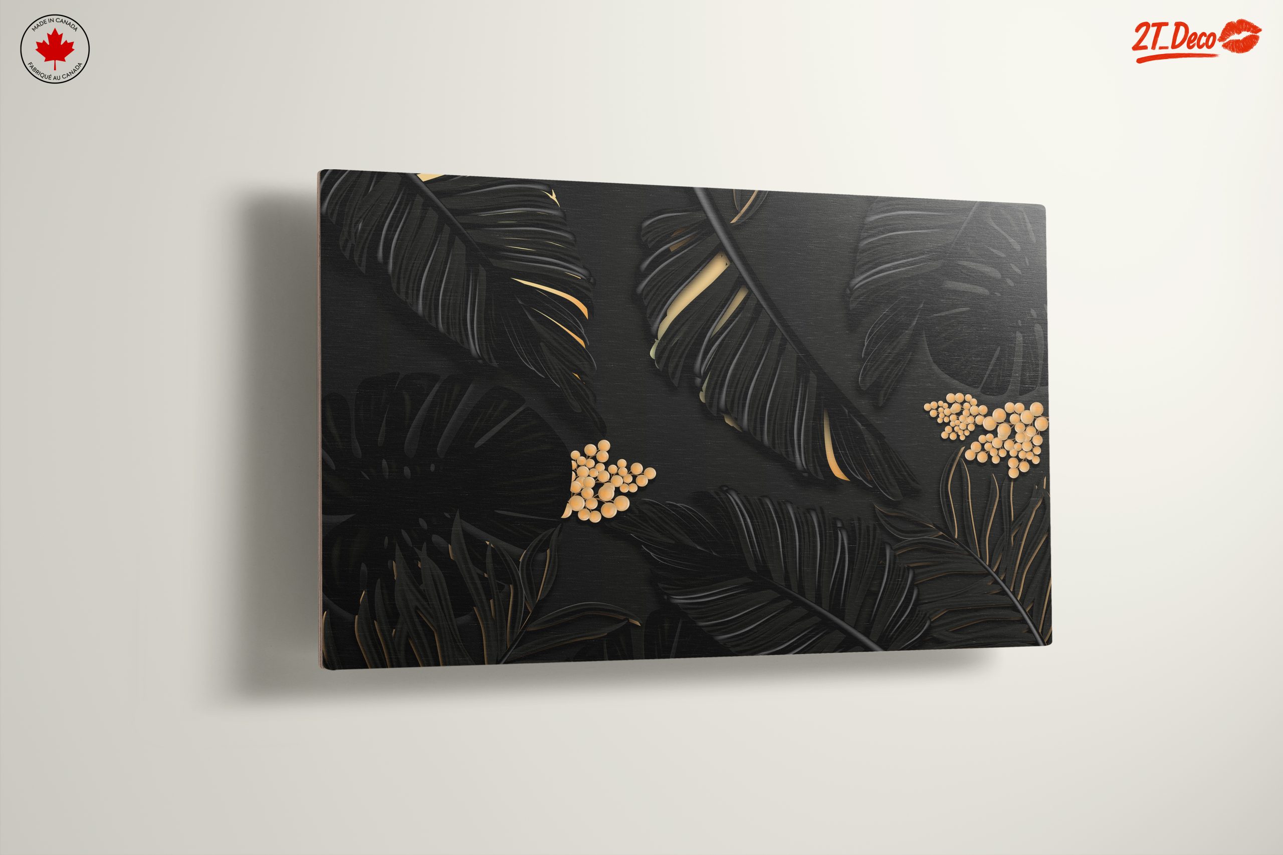 Elegant Floral Design on Dark Background - Image 13