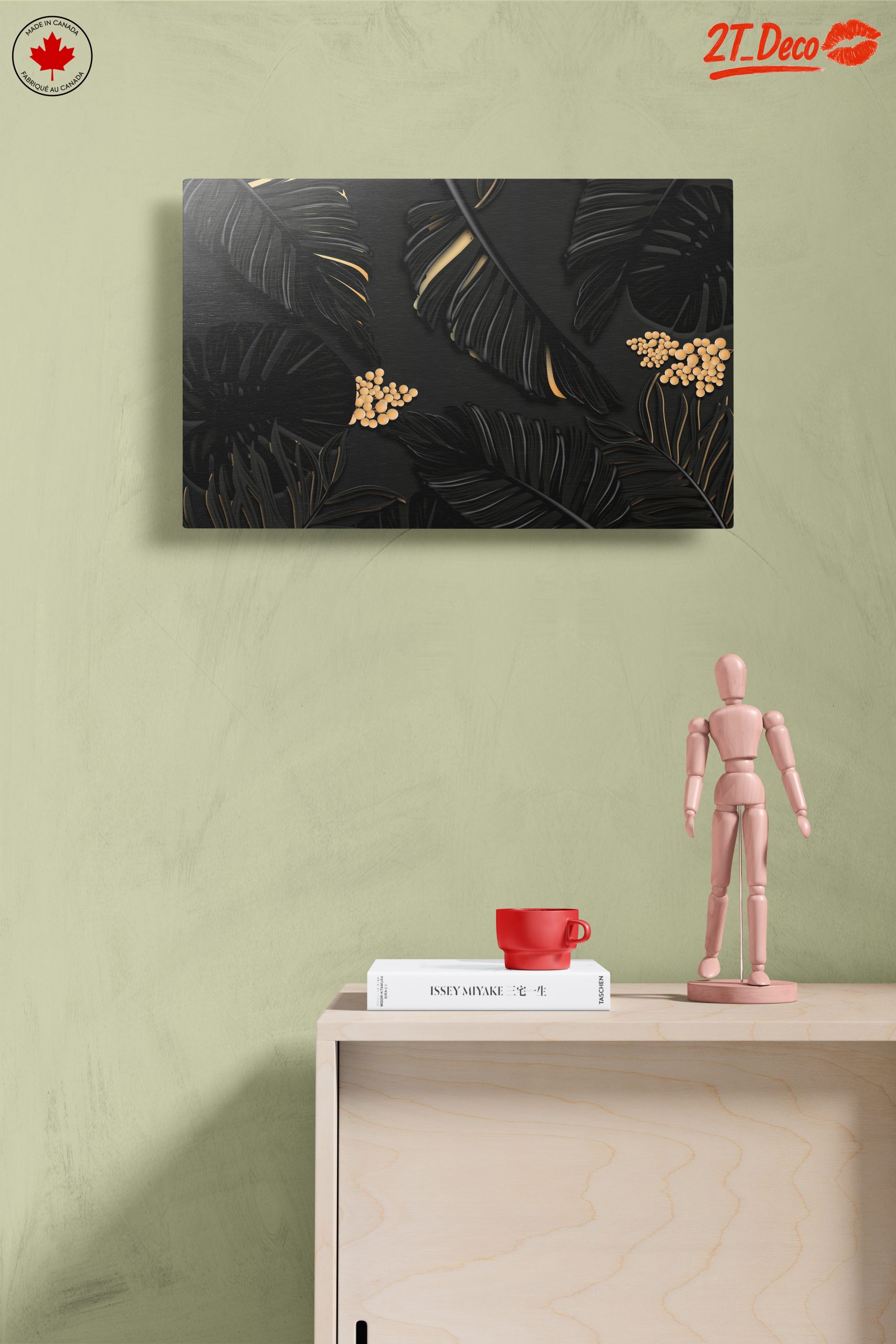 Elegant Floral Design on Dark Background - Image 14
