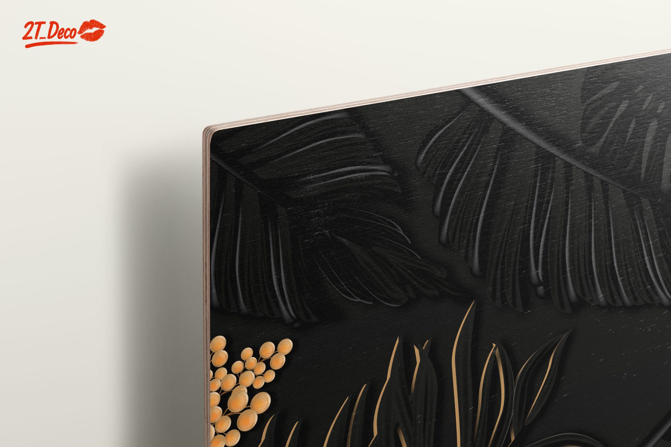 Elegant Floral Design on Dark Background - Image 15