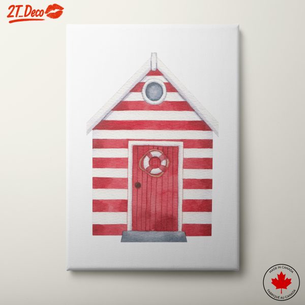 Strikingly Cute Beach Hut Artwork