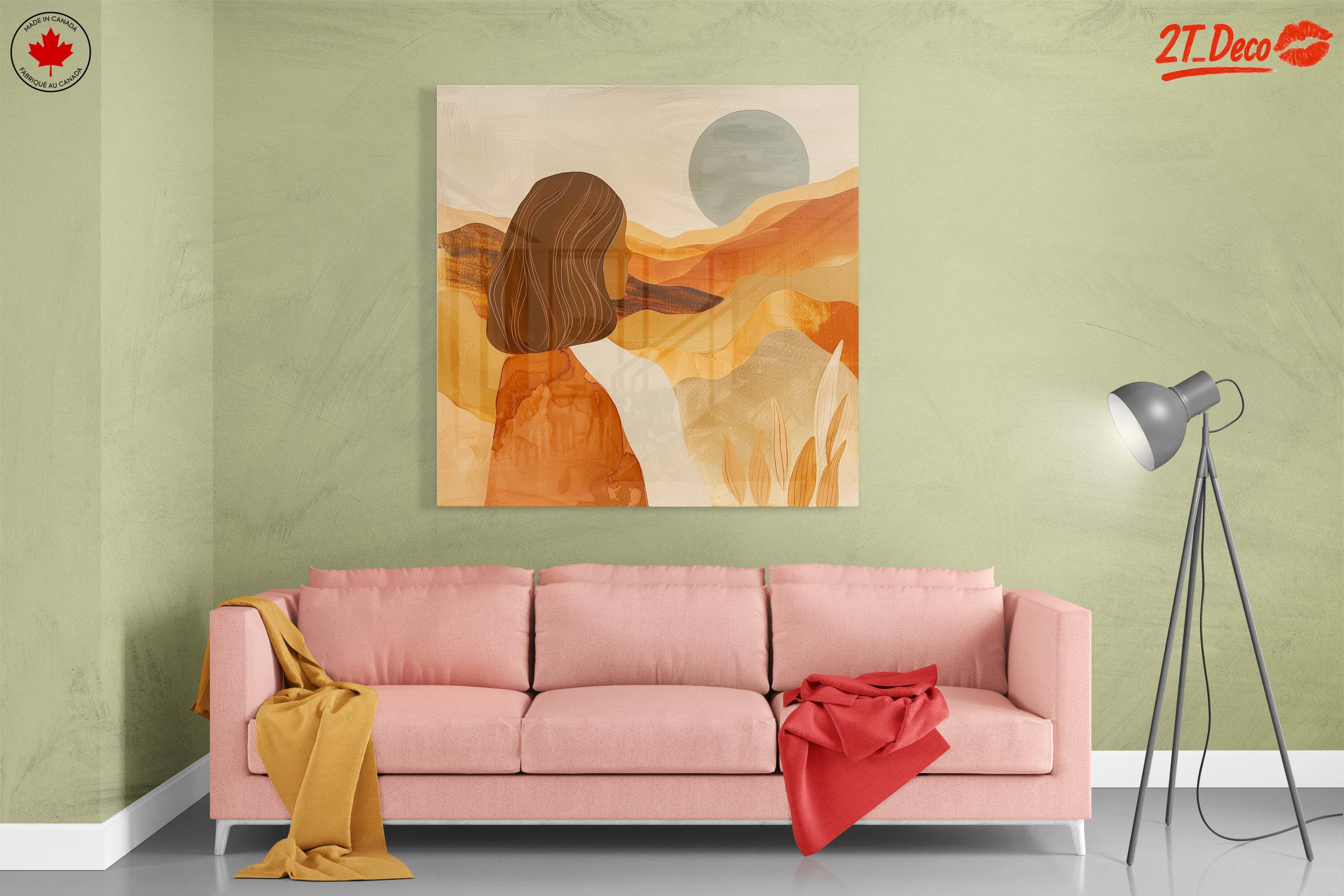 Abstract Woman in Desert Landscape Art - Image 7
