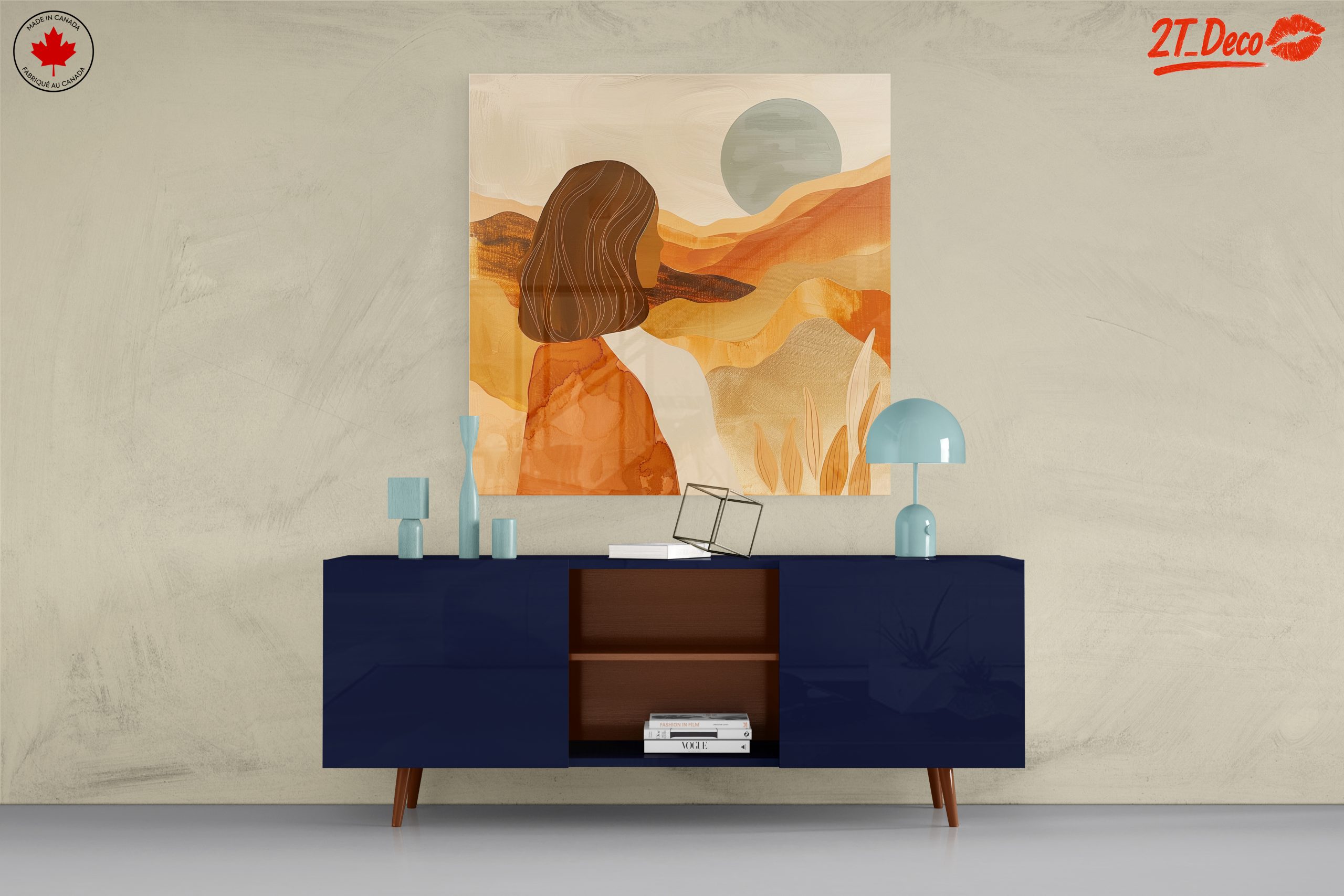 Abstract Woman in Desert Landscape Art - Image 8