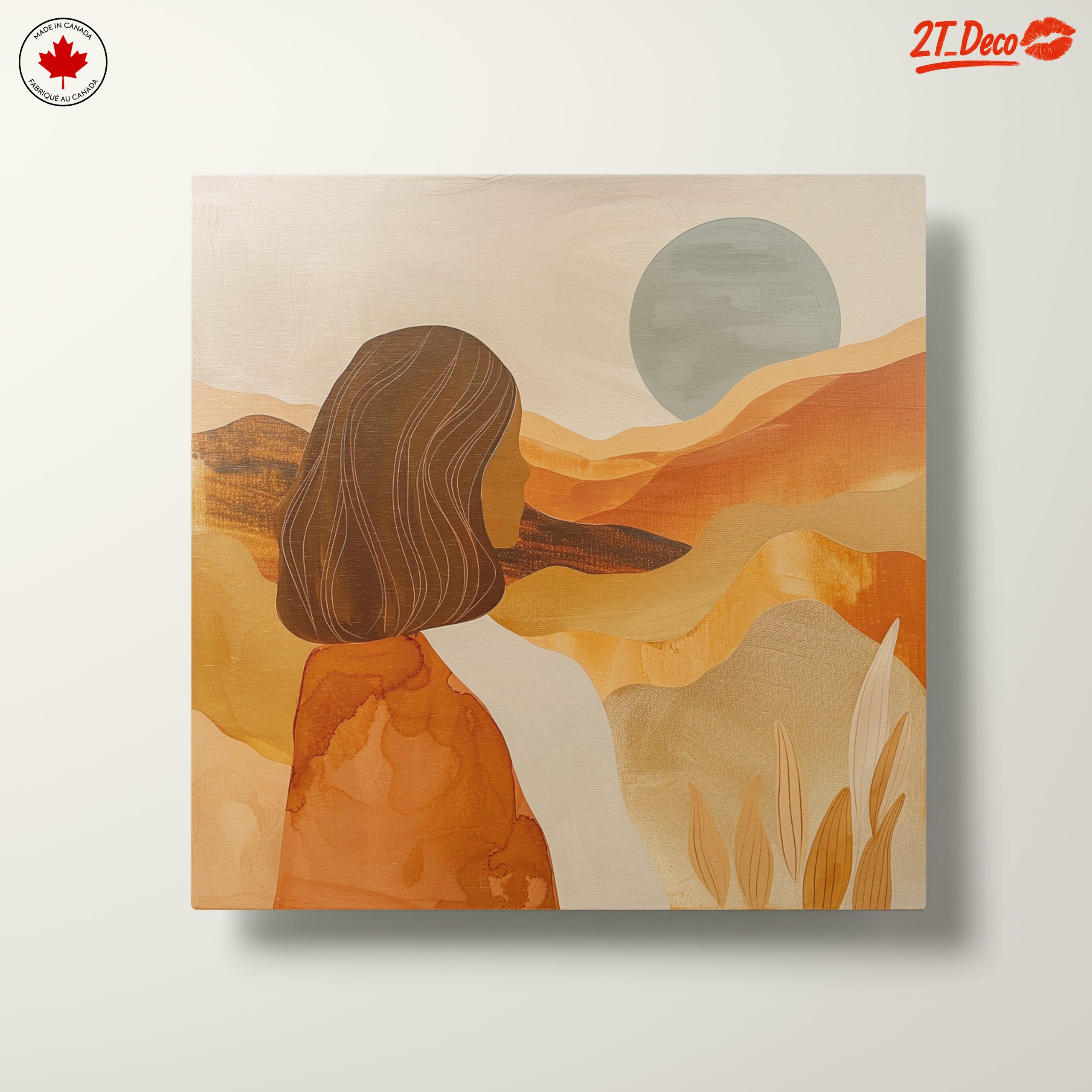 Abstract Woman in Desert Landscape Art - Image 10