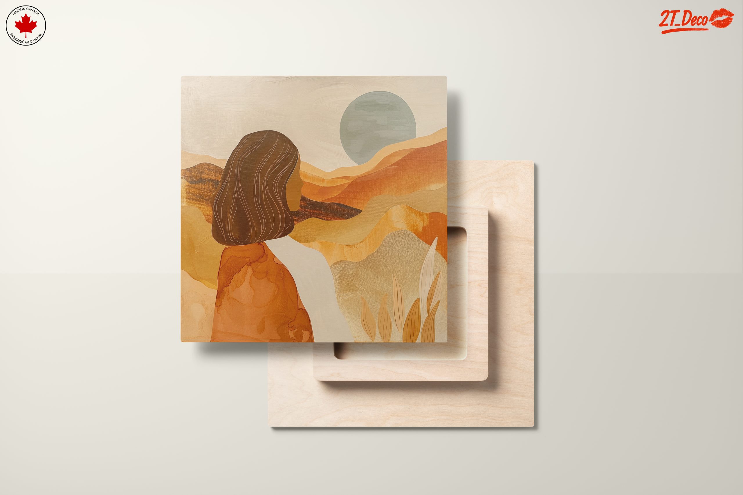 Abstract Woman in Desert Landscape Art - Image 11